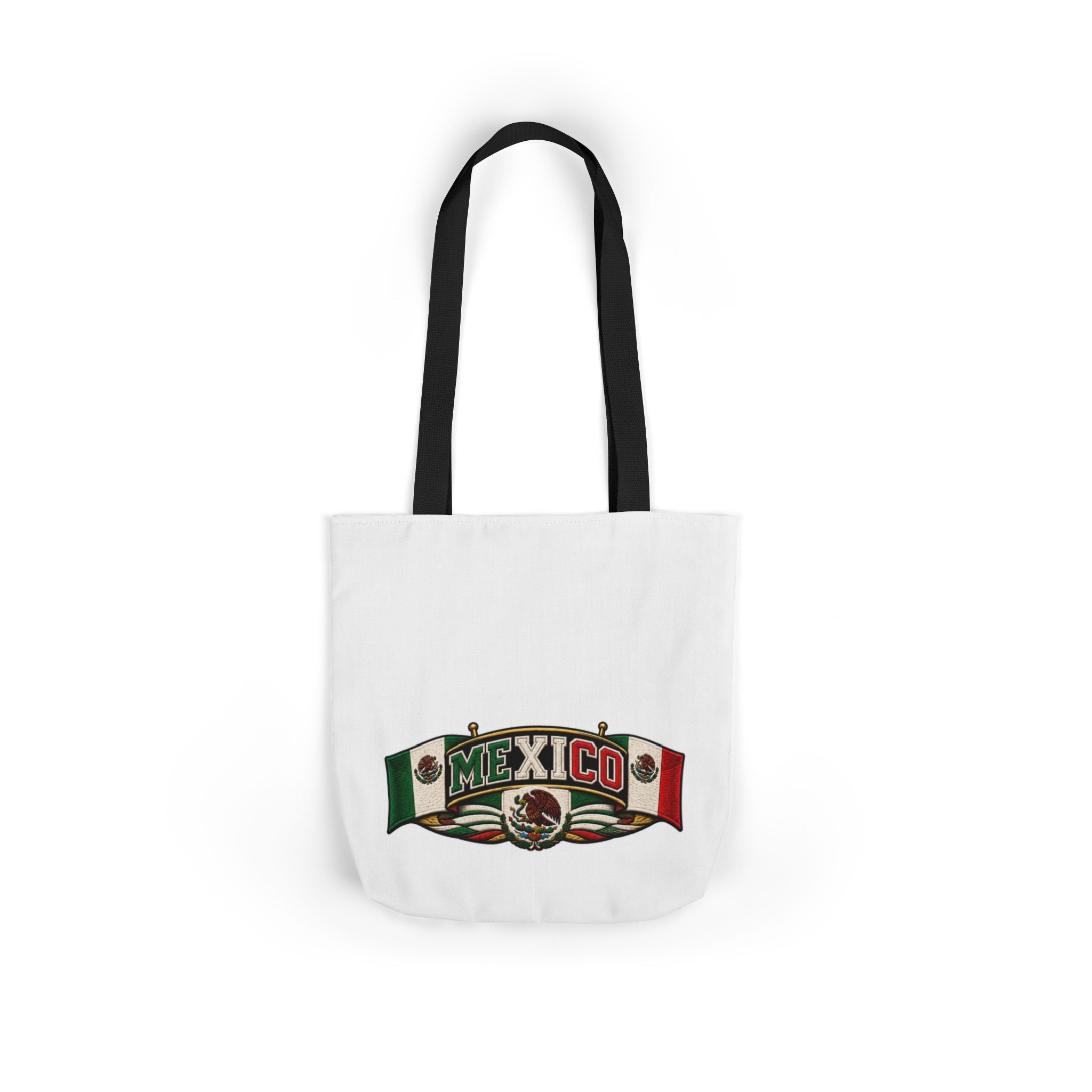 Mexico Flag Retro Canvas Tote