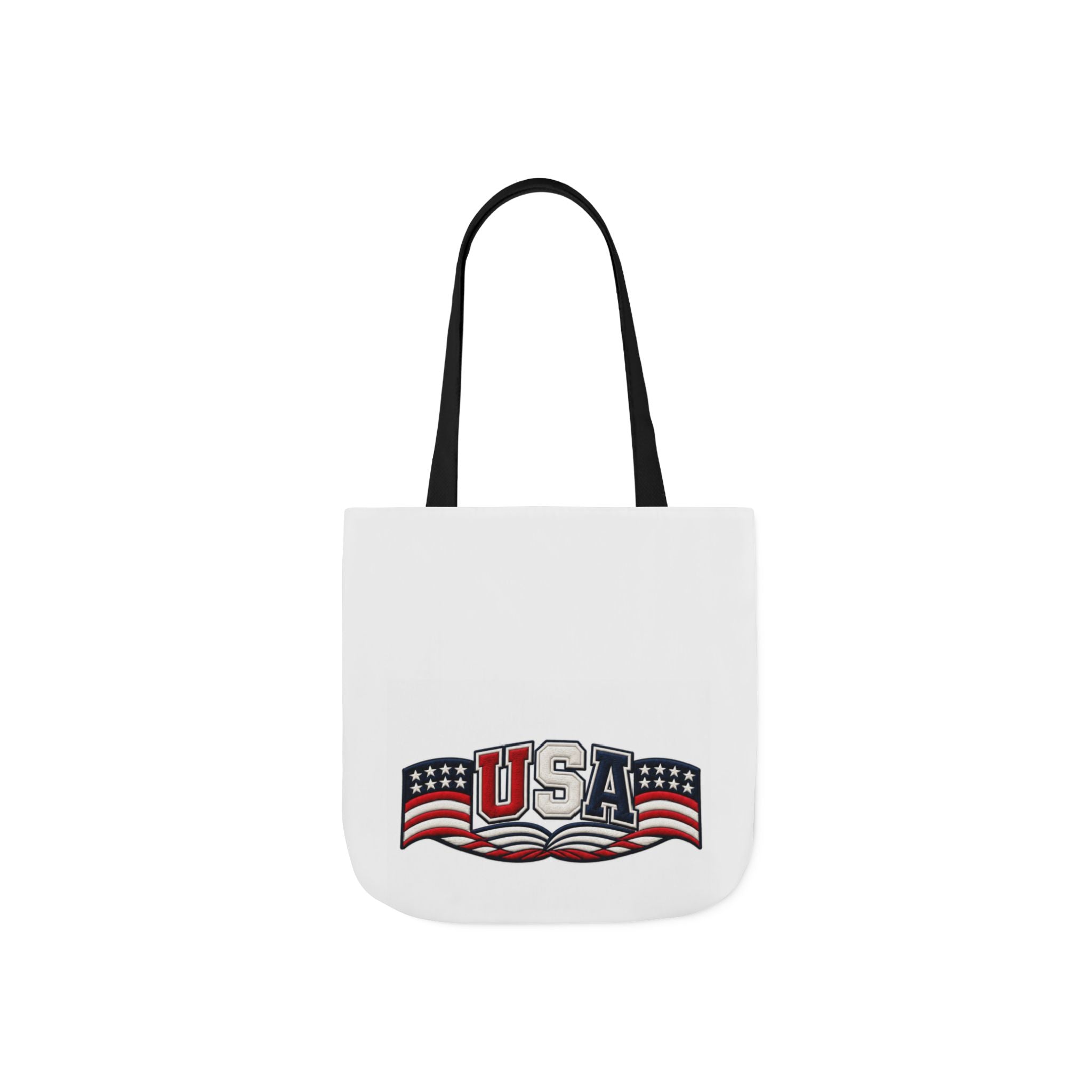 USA Flag Retro Canvas Tote