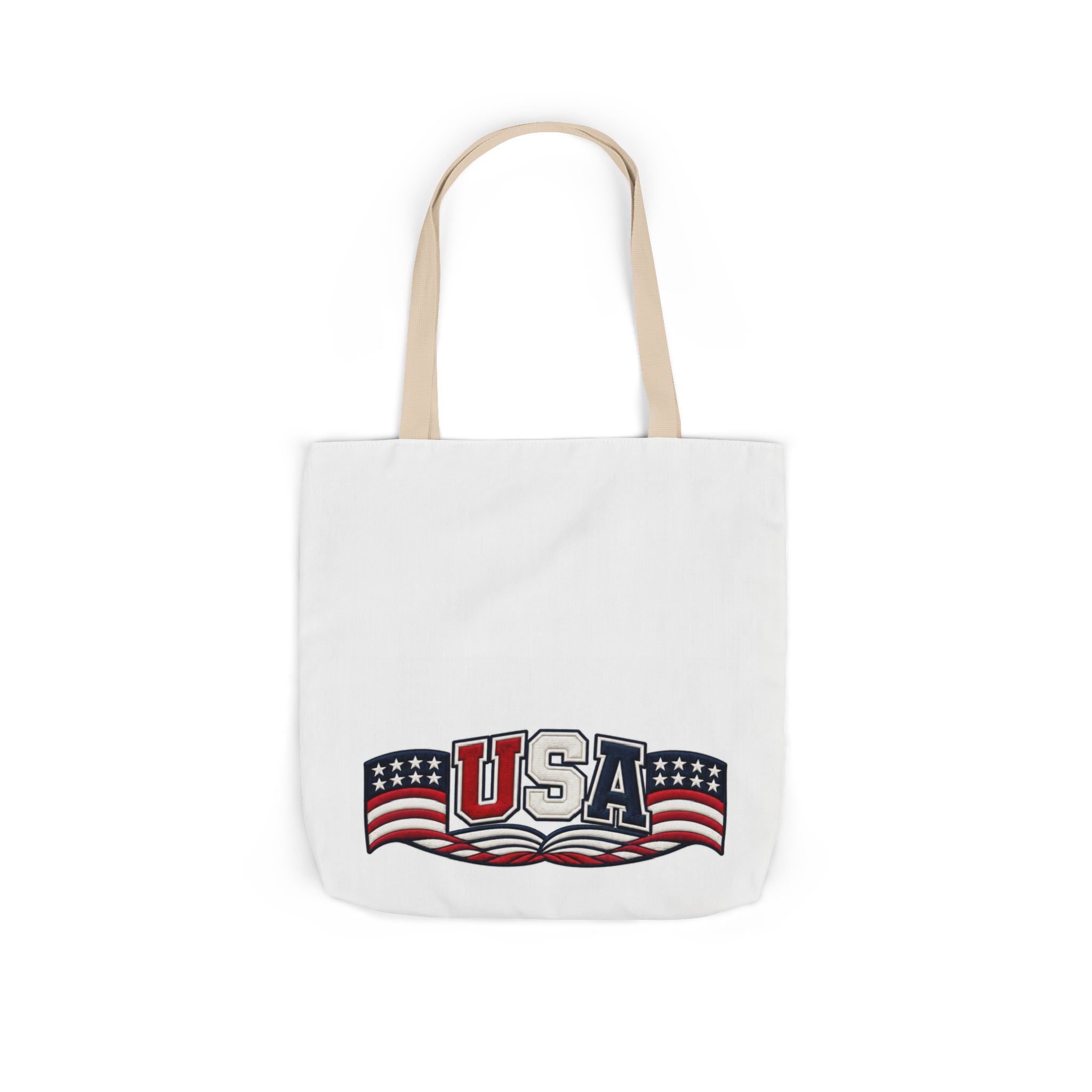 USA Flag Retro Canvas Tote