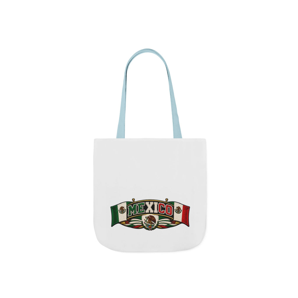 Mexico Flag Retro Canvas Tote