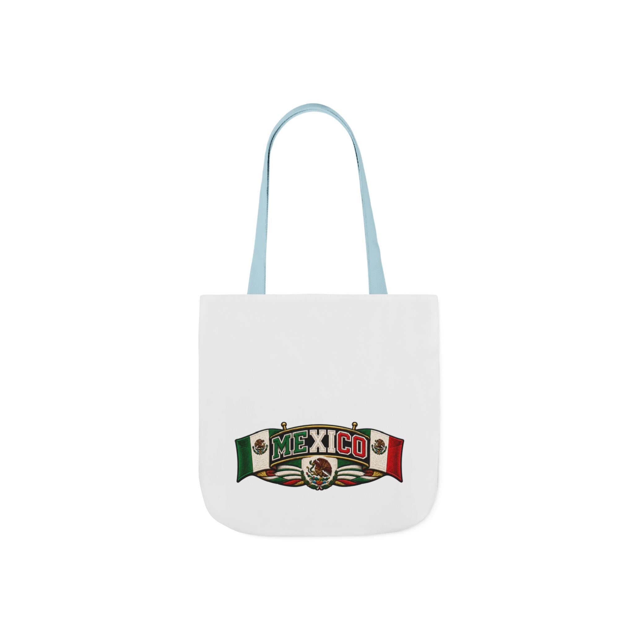Mexico Flag Retro Canvas Tote