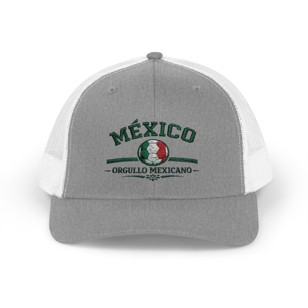 Mexico Soccer Trucker Cap — Vintage Mexican Emblem Snapback Hat
