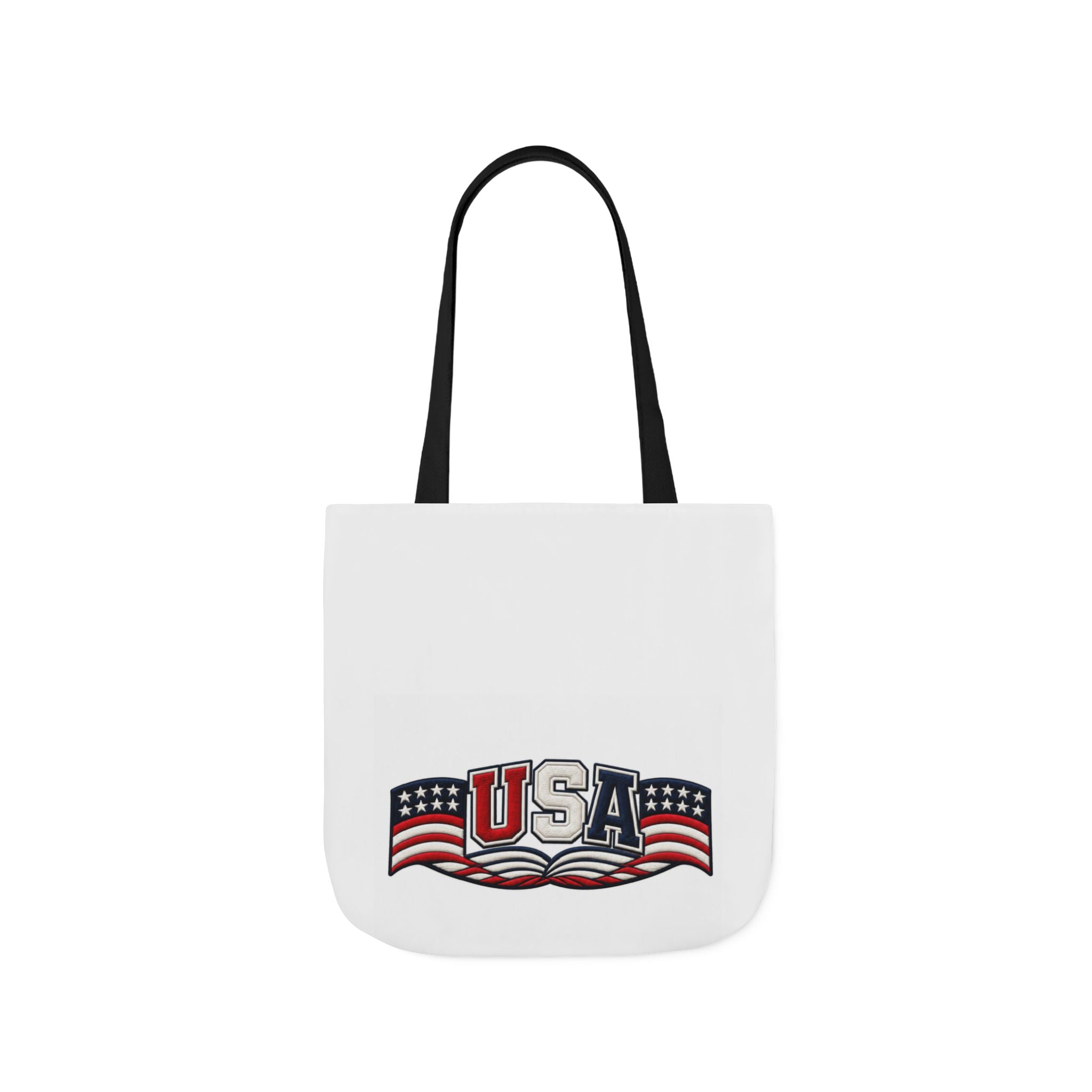 USA Flag Retro Canvas Tote