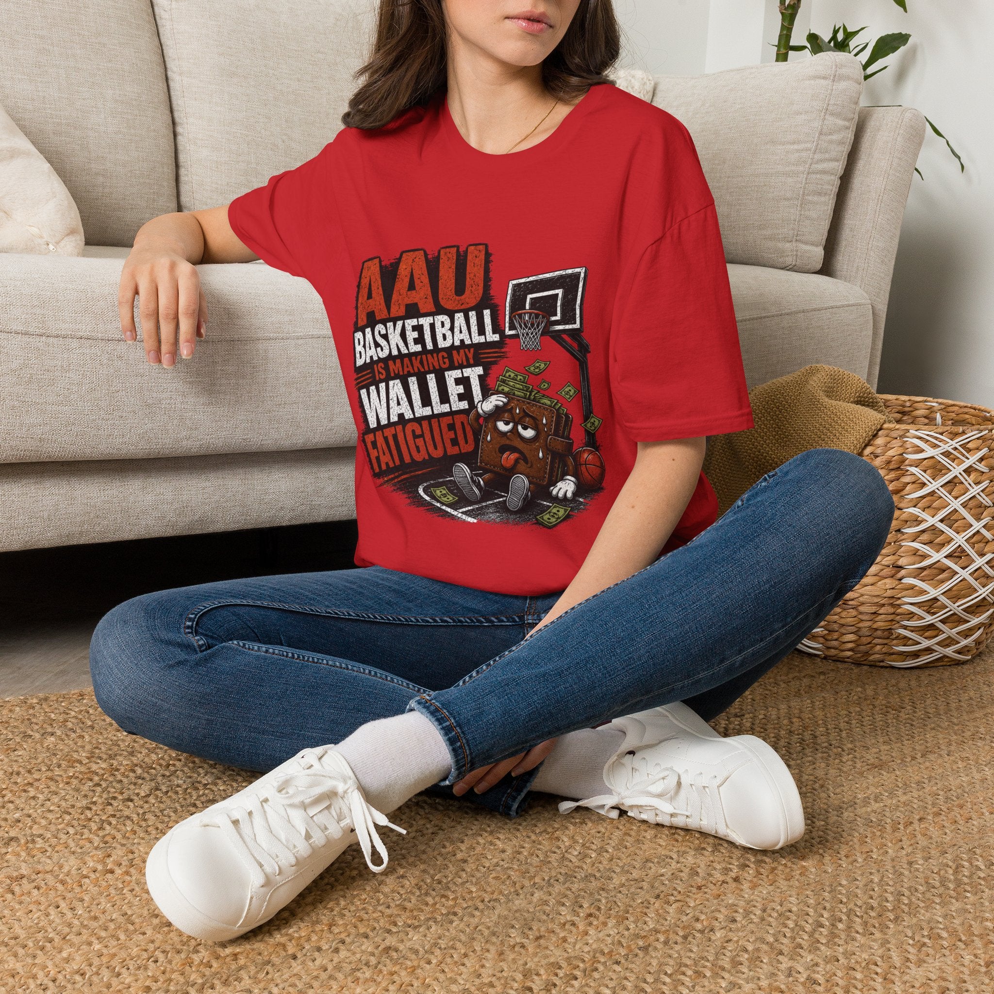 T‑Shirt — AAU BASKETBALL IS MAKING MY WALLET FATIGUED