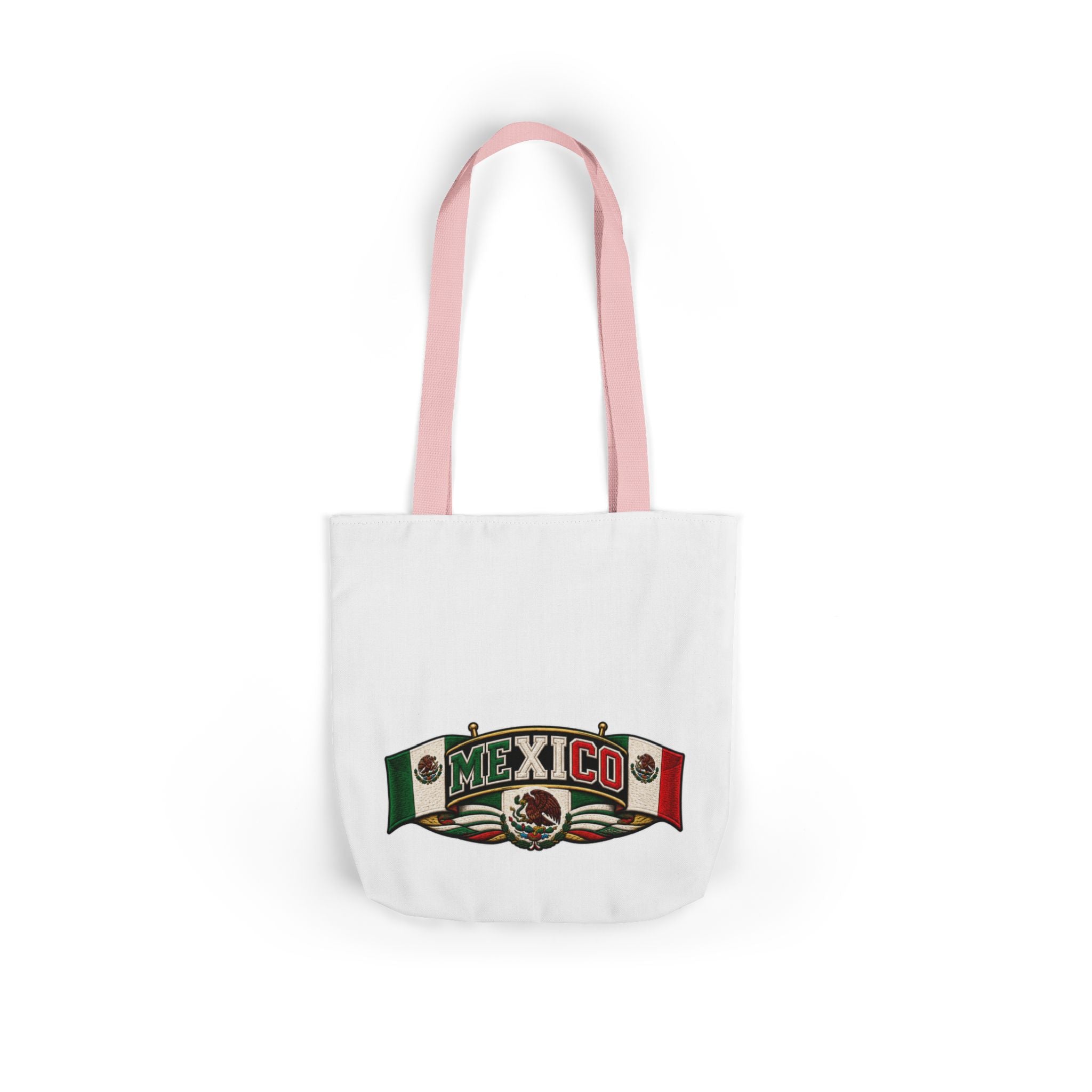 Mexico Flag Retro Canvas Tote
