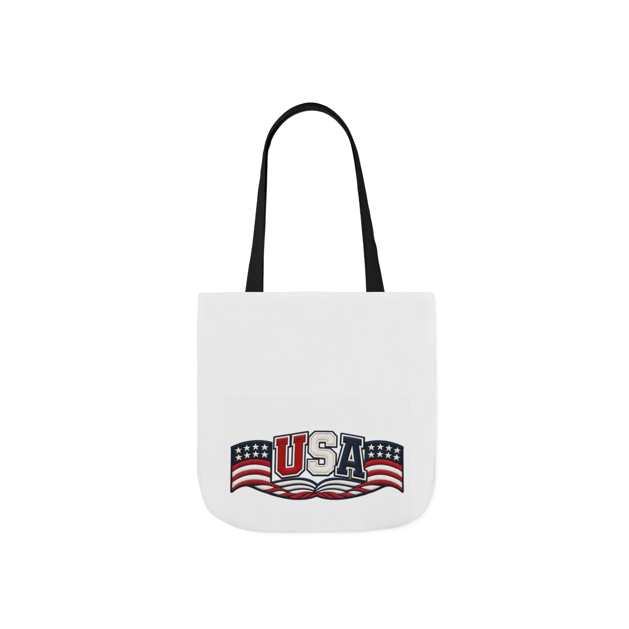 USA Flag Retro Canvas Tote
