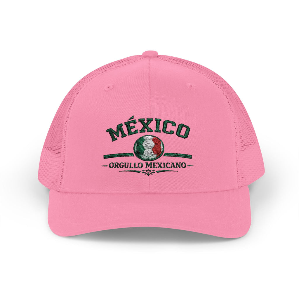 Mexico Soccer Trucker Cap — Vintage Mexican Emblem Snapback Hat