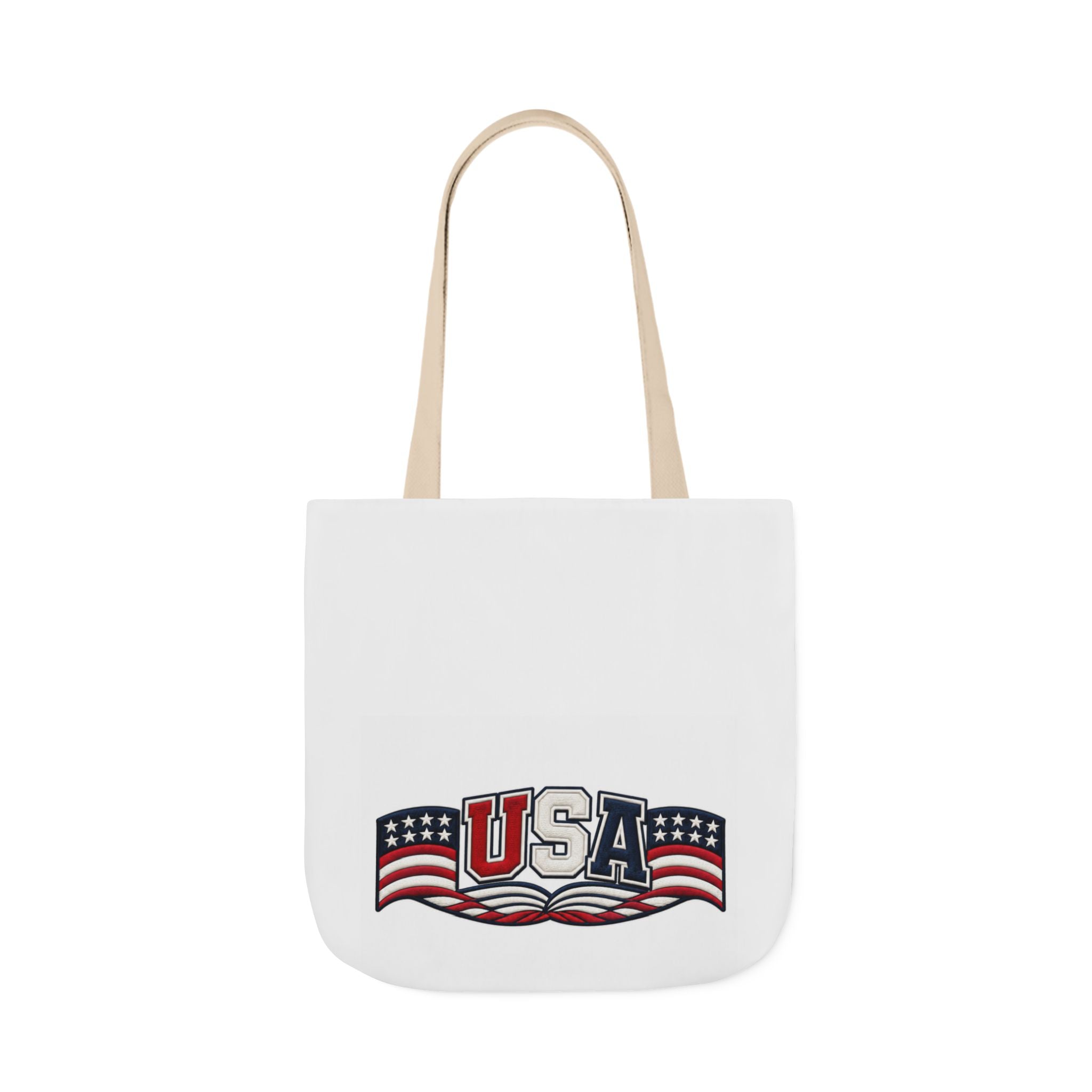 USA Flag Retro Canvas Tote