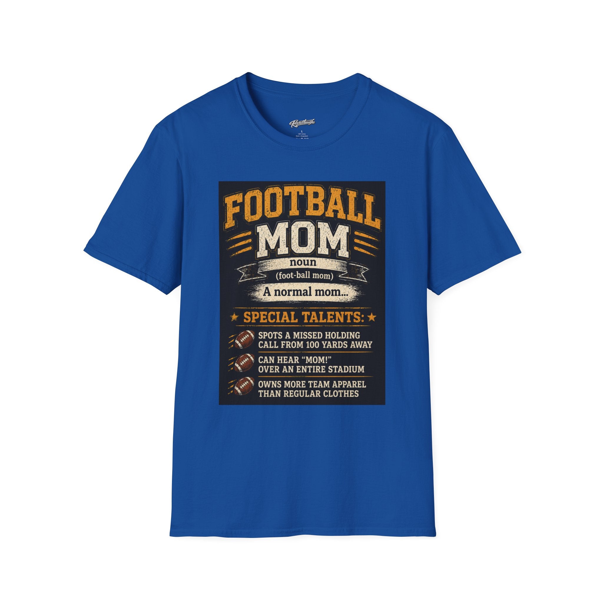 Football Mom T-Shirt – Funny Definition Graphic Tee for Proud Game-Day Moms