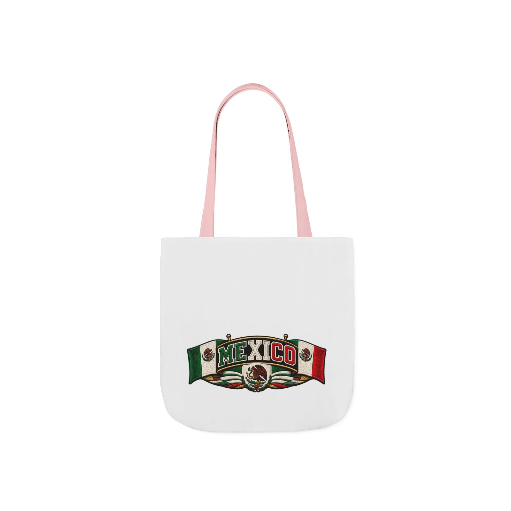 Mexico Flag Retro Canvas Tote