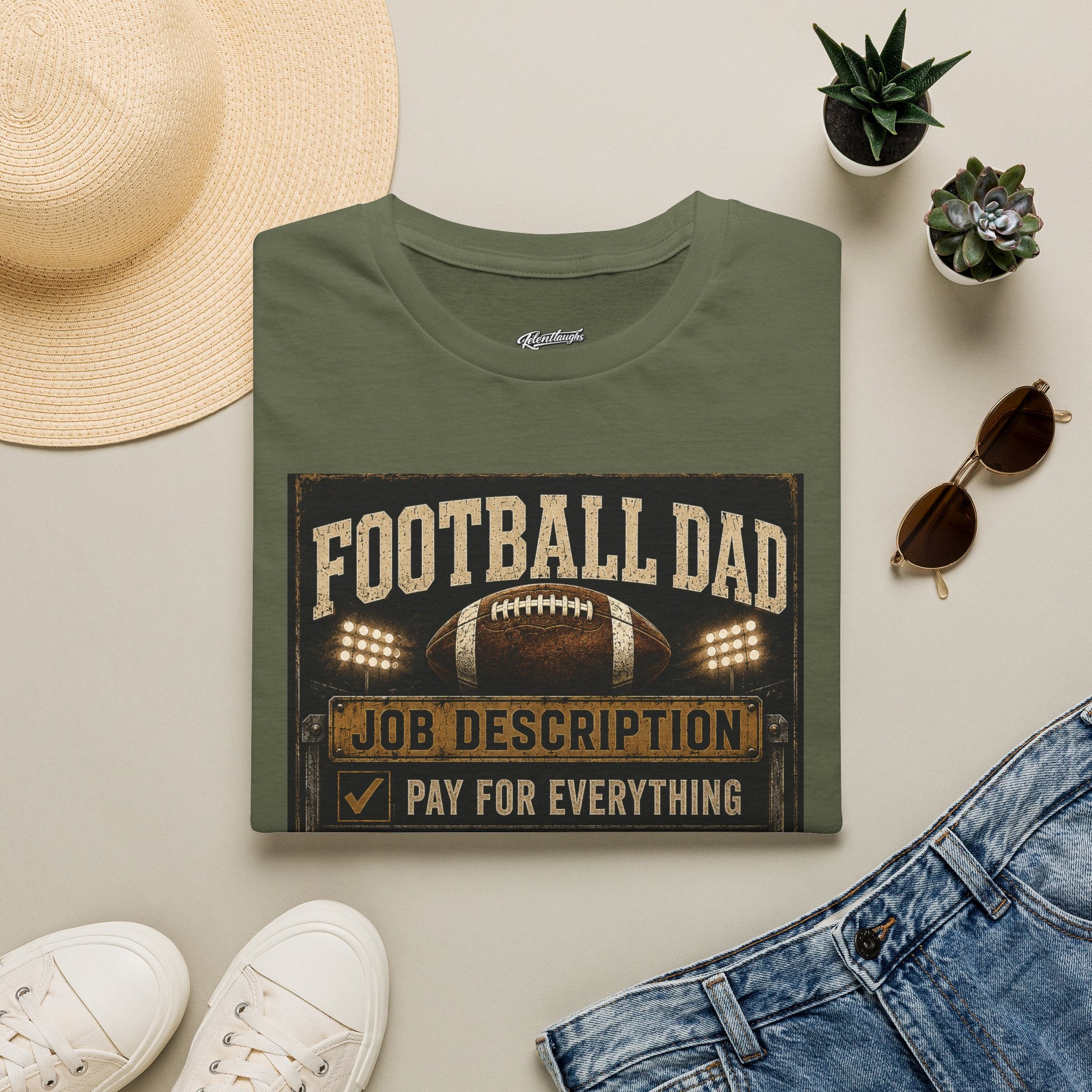 Football Dad T‑Shirt — "Job Description: Pay For Everything" Dad Gift