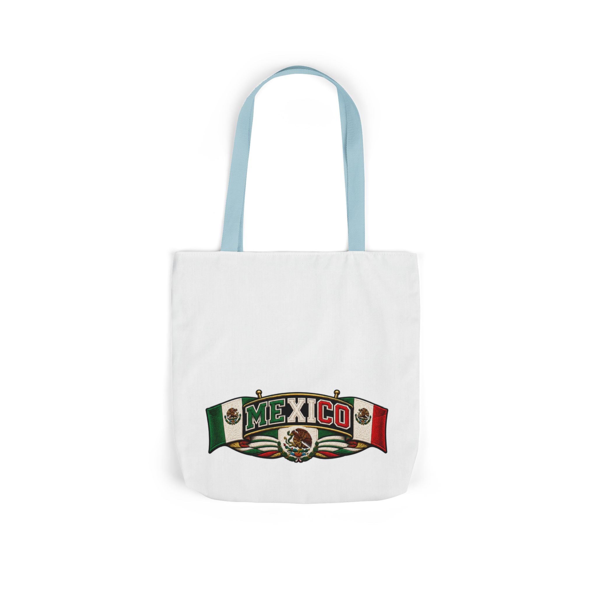 Mexico Flag Retro Canvas Tote