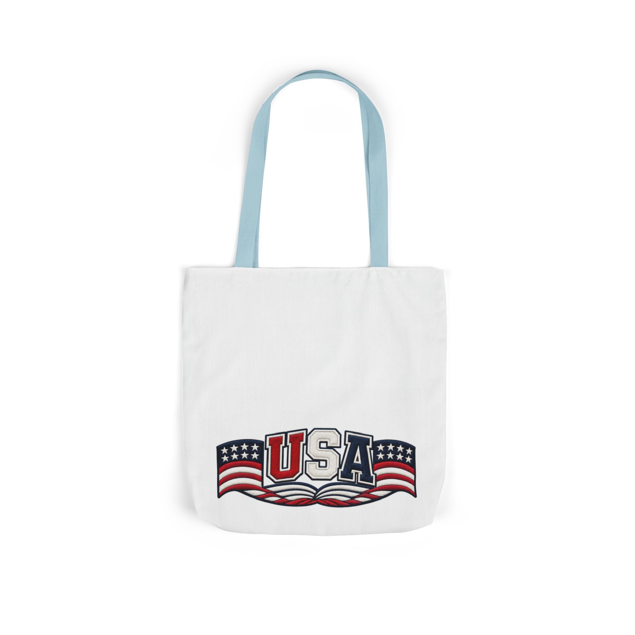 USA Flag Retro Canvas Tote
