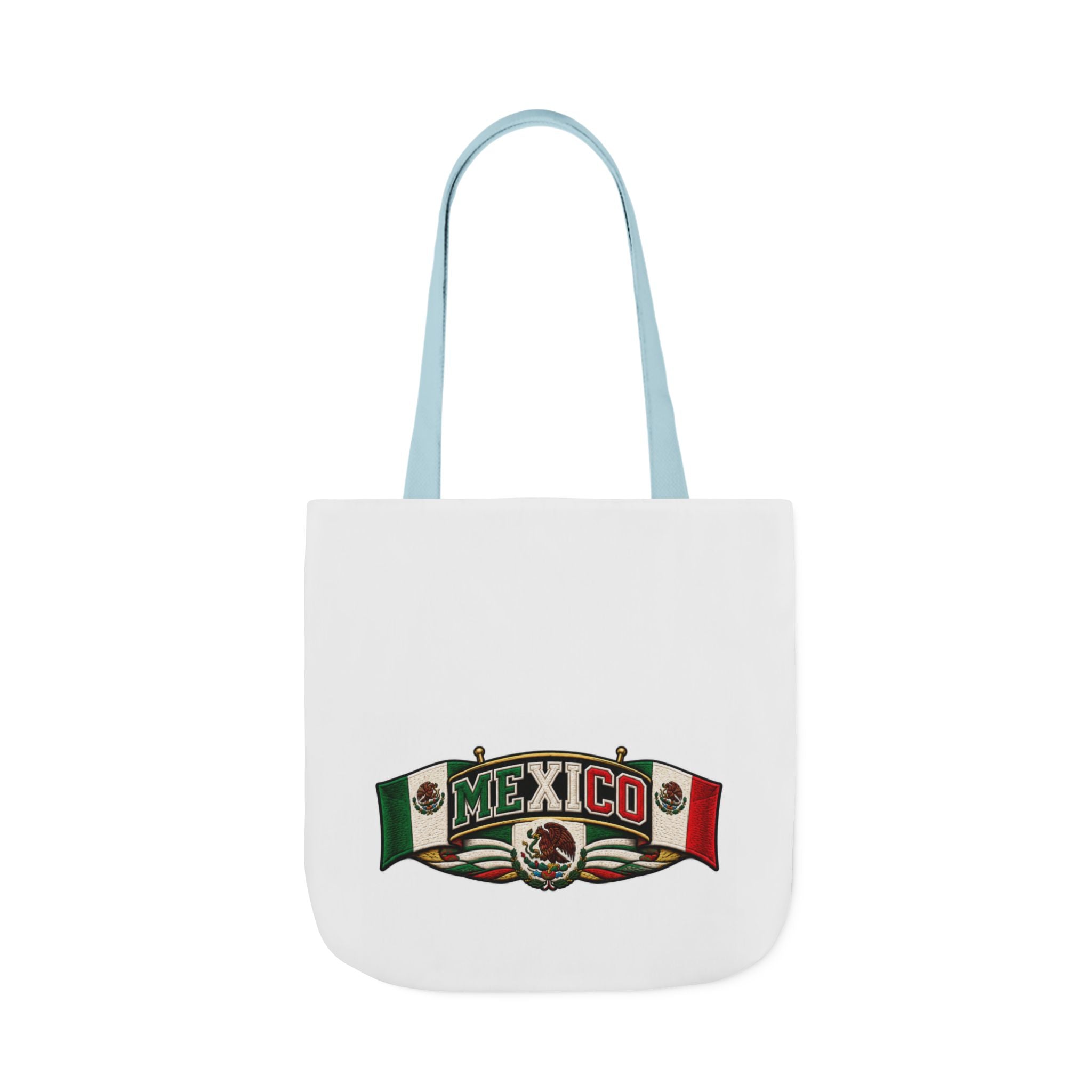 Mexico Flag Retro Canvas Tote