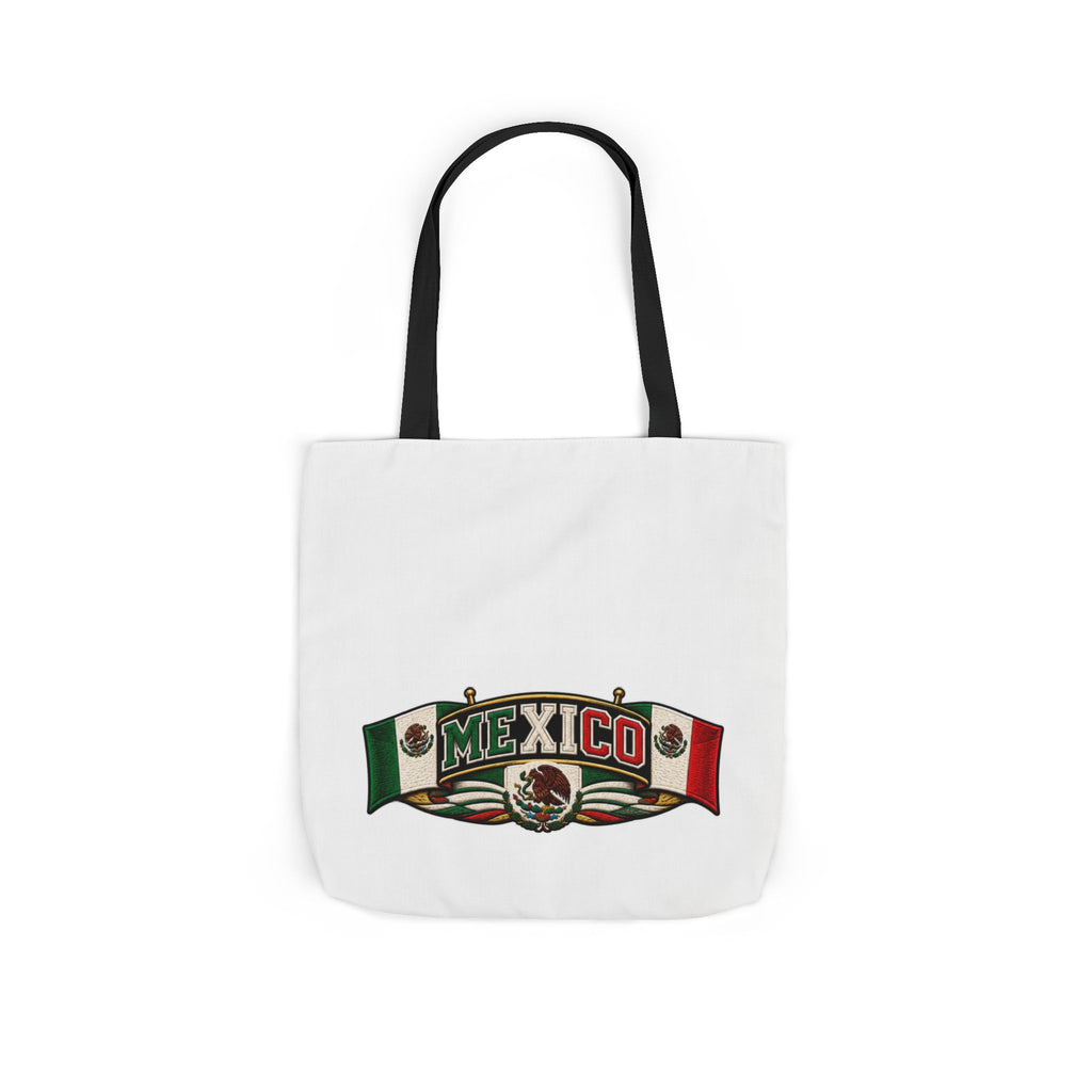 Mexico Flag Retro Canvas Tote