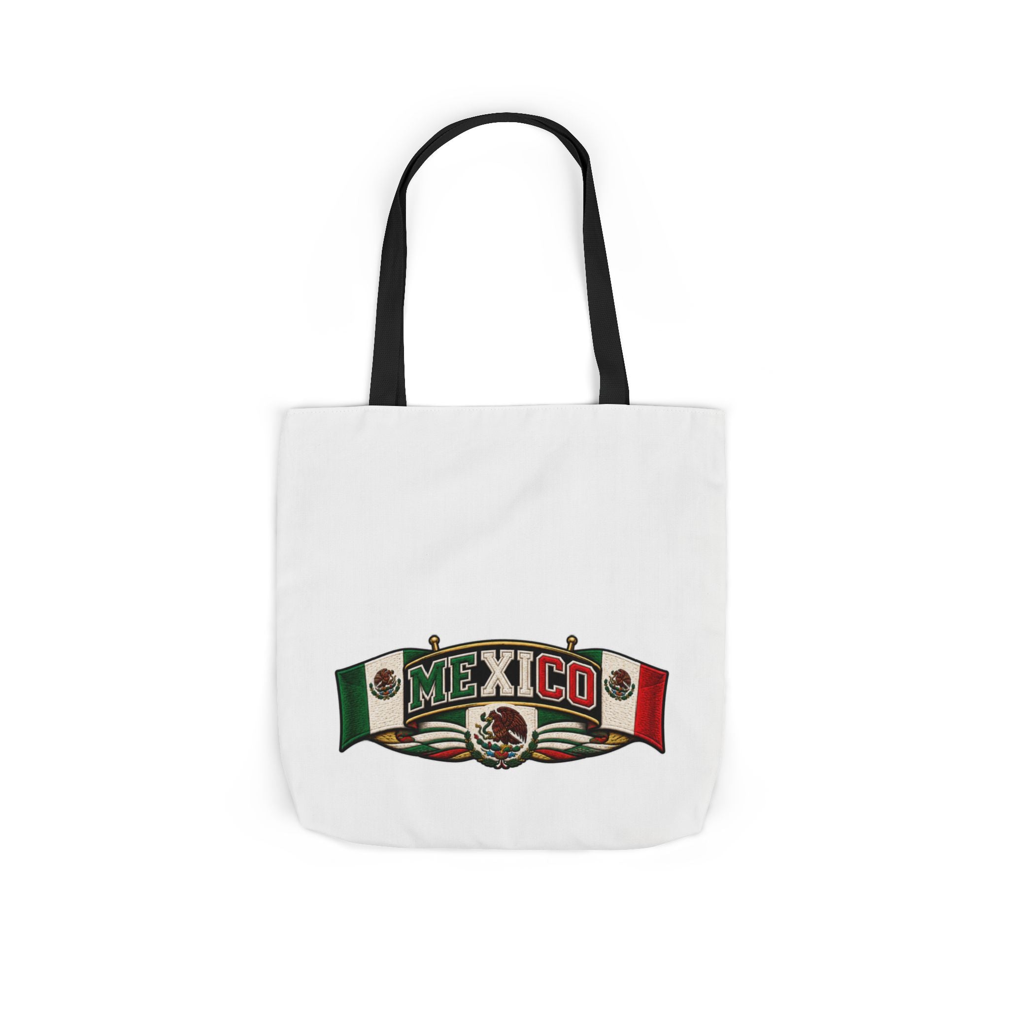 Mexico Flag Retro Canvas Tote