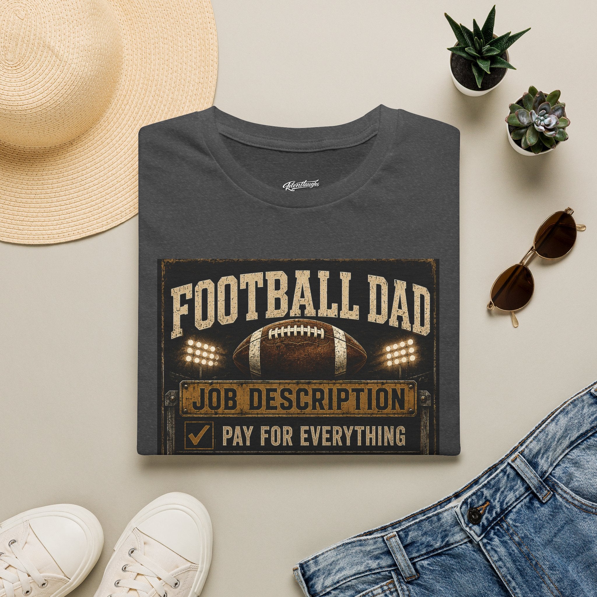 Football Dad T‑Shirt — "Job Description: Pay For Everything" Dad Gift