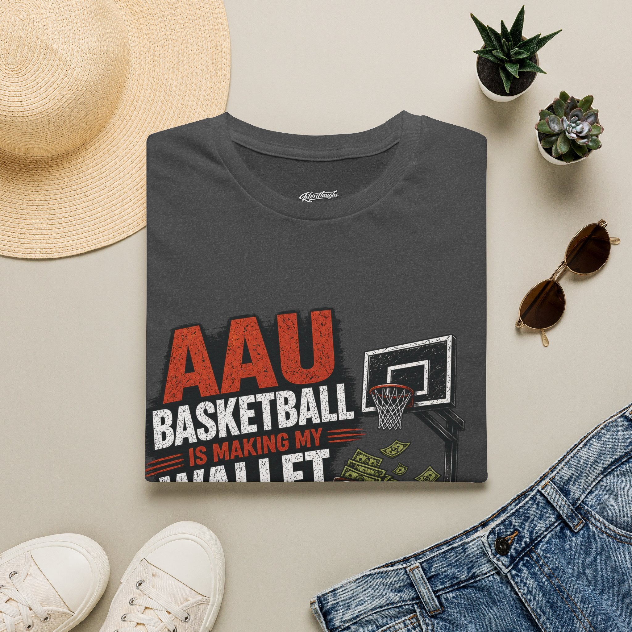 T‑Shirt — AAU BASKETBALL IS MAKING MY WALLET FATIGUED