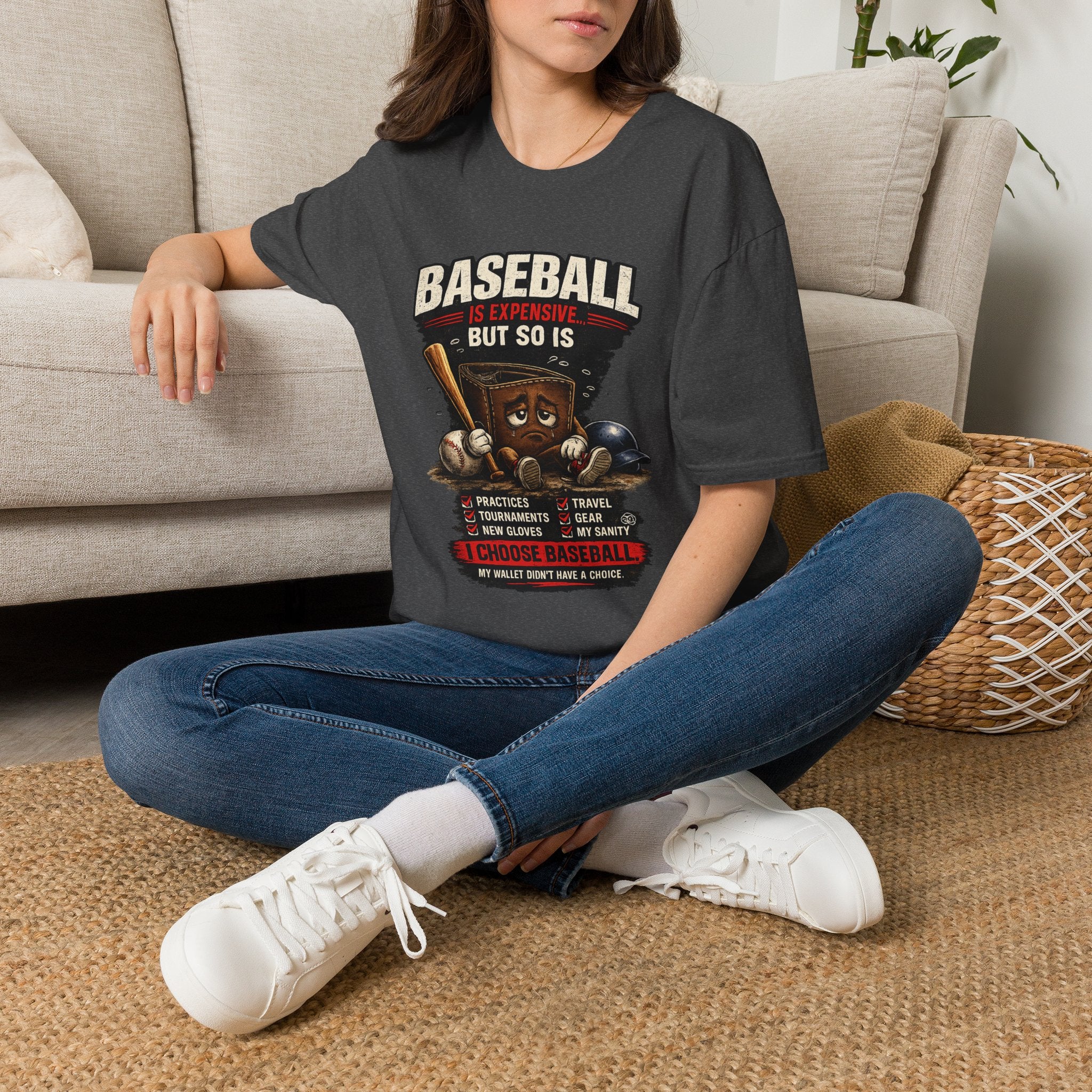 Baseball Is Expensive- My Wallet Didn't Have a Chance — Funny Baseball T-Shirt