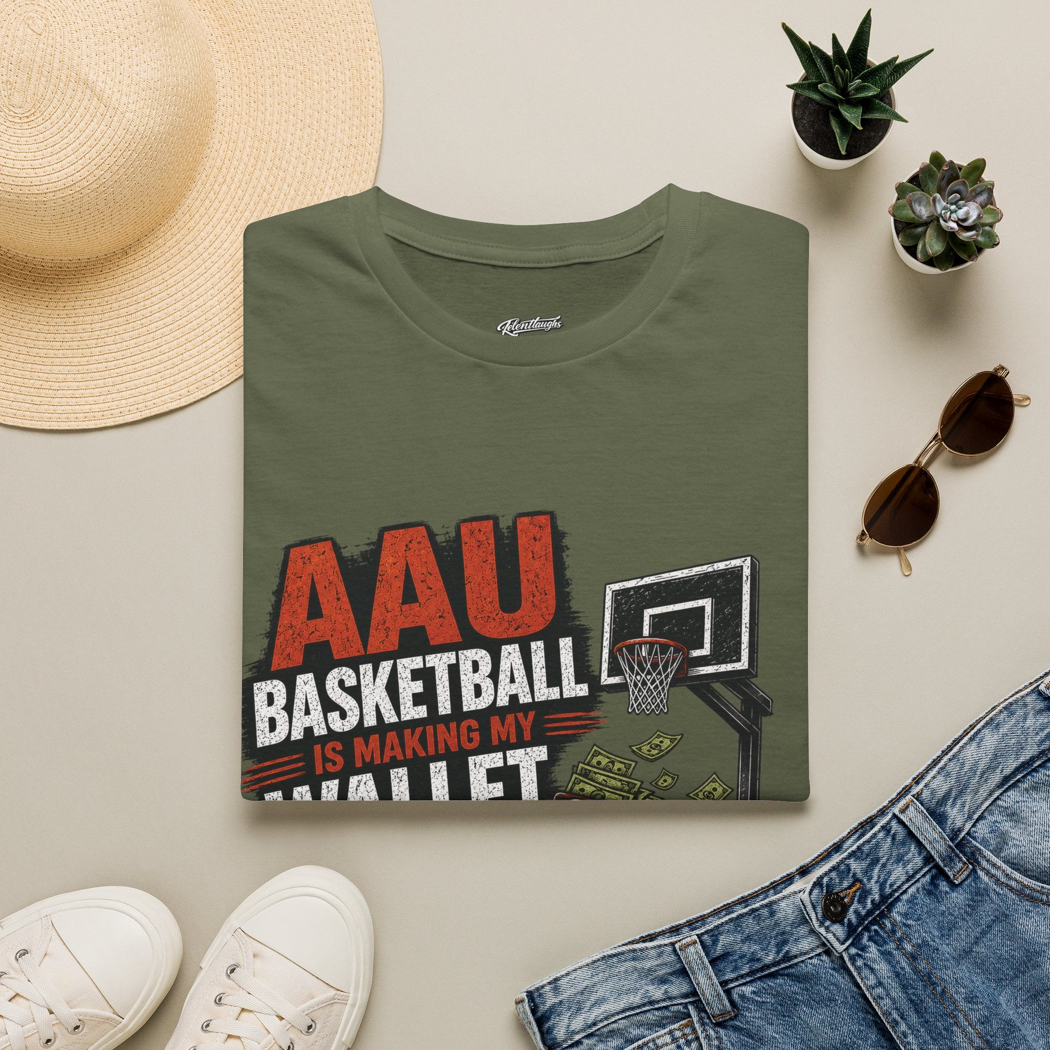 T‑Shirt — AAU BASKETBALL IS MAKING MY WALLET FATIGUED