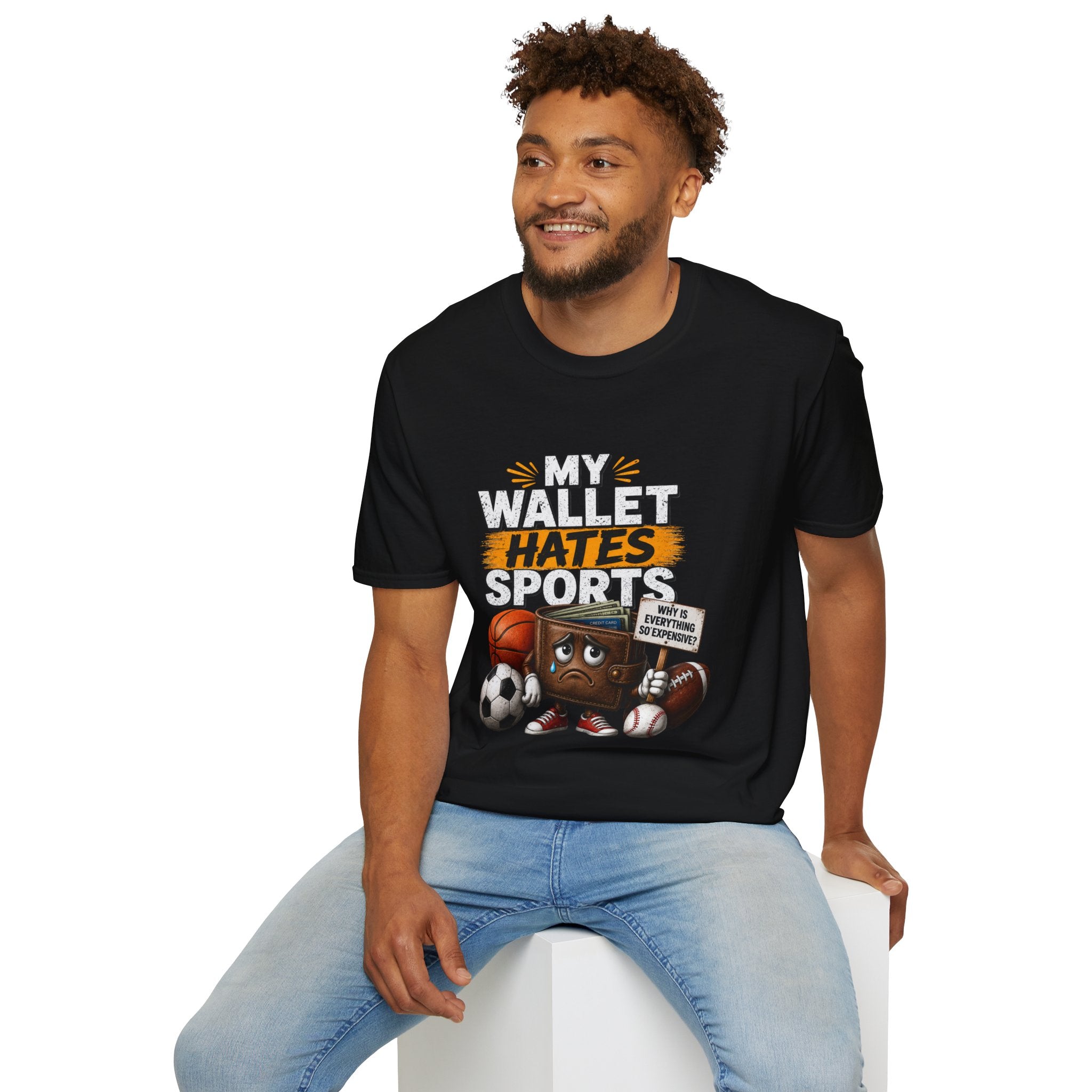 My Wallet Hates Sports T-Shirt — Funny Sports Fan Humor Tee