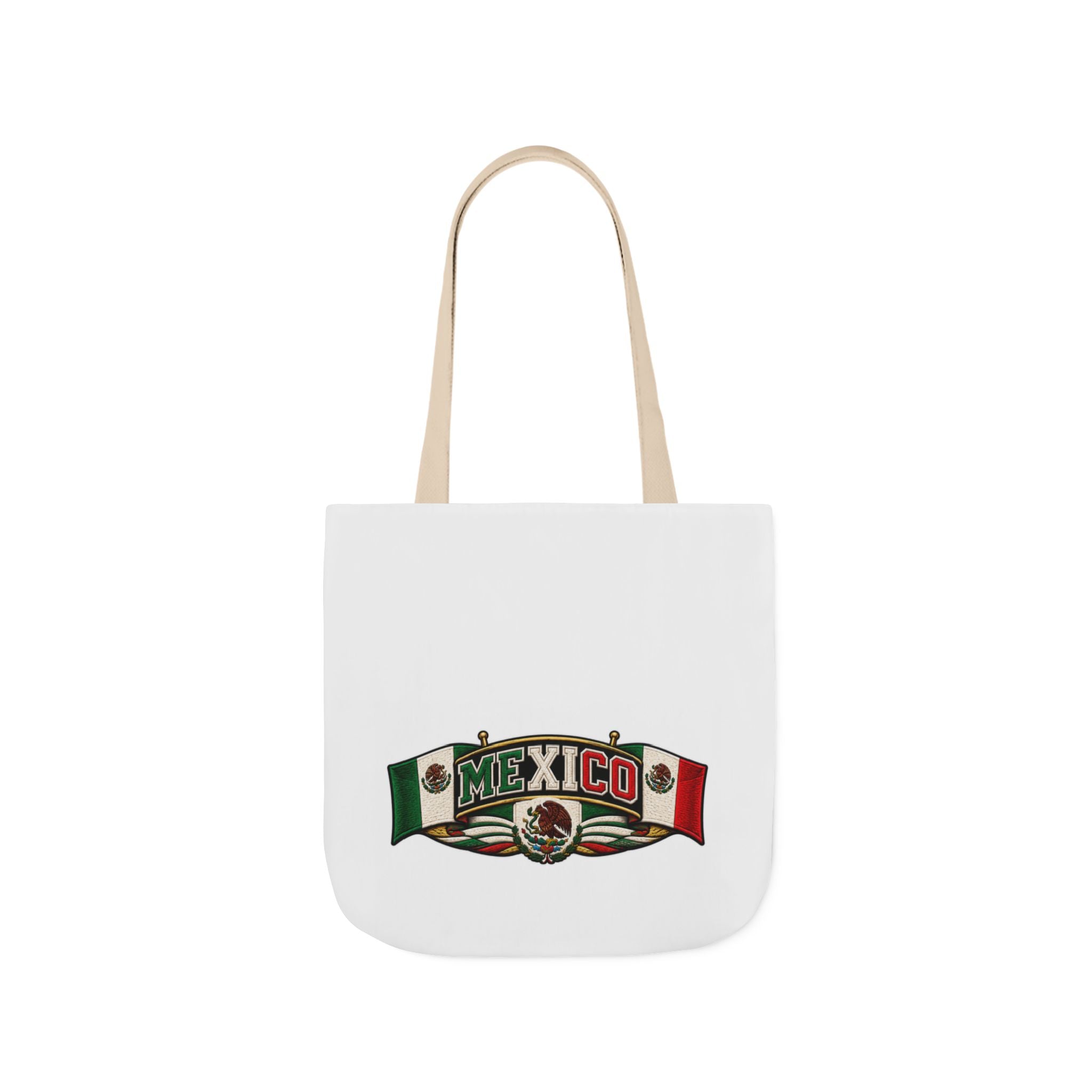 Mexico Flag Retro Canvas Tote