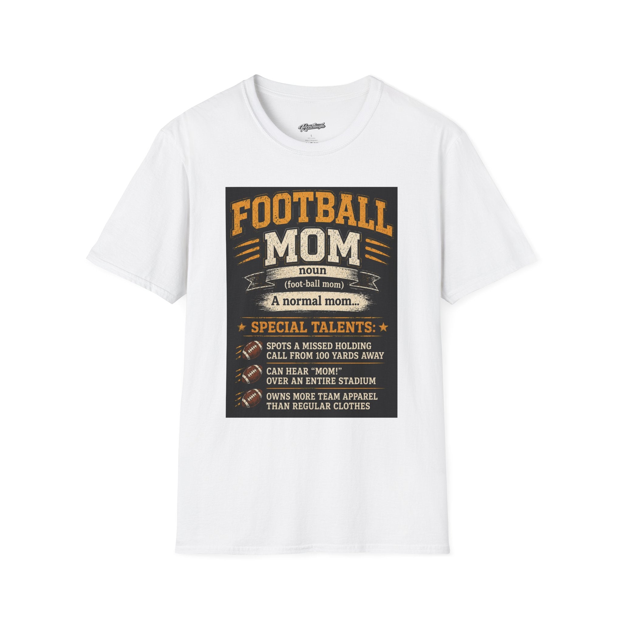 Football Mom T-Shirt – Funny Definition Graphic Tee for Proud Game-Day Moms