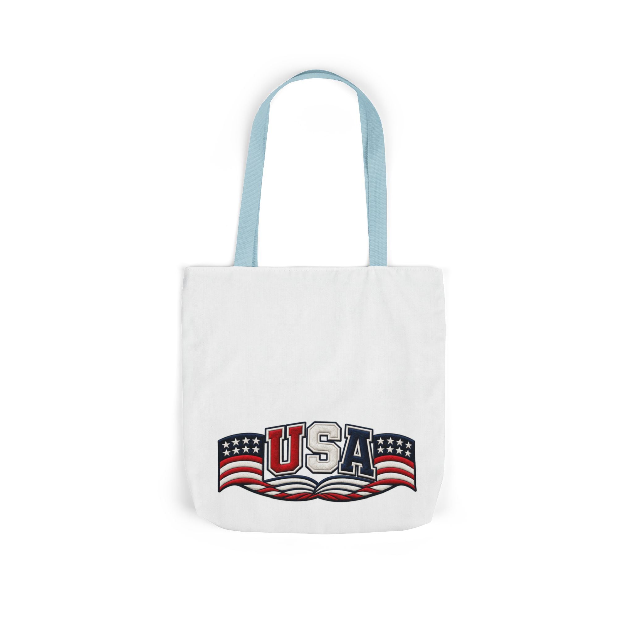 USA Flag Retro Canvas Tote