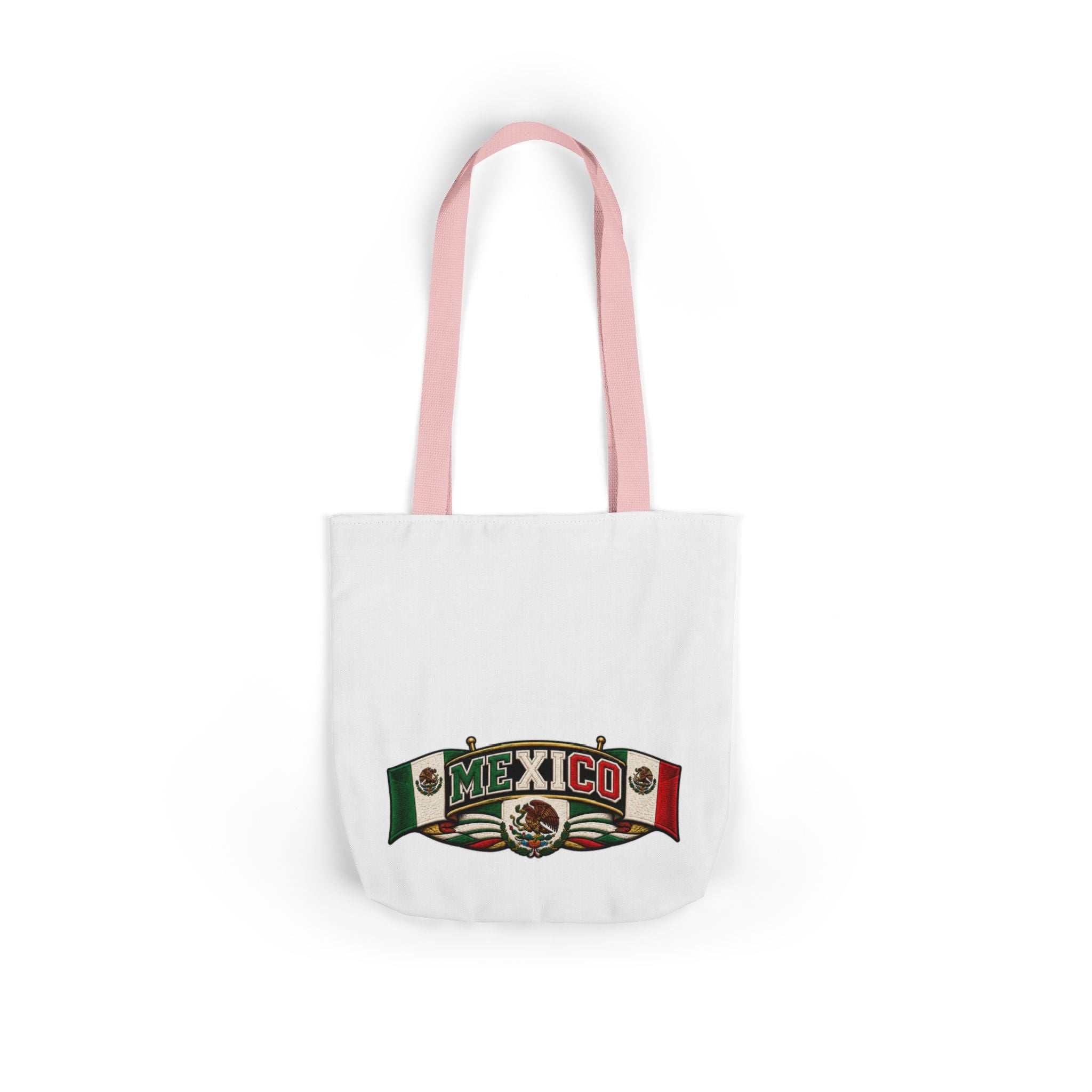 Mexico Flag Retro Canvas Tote