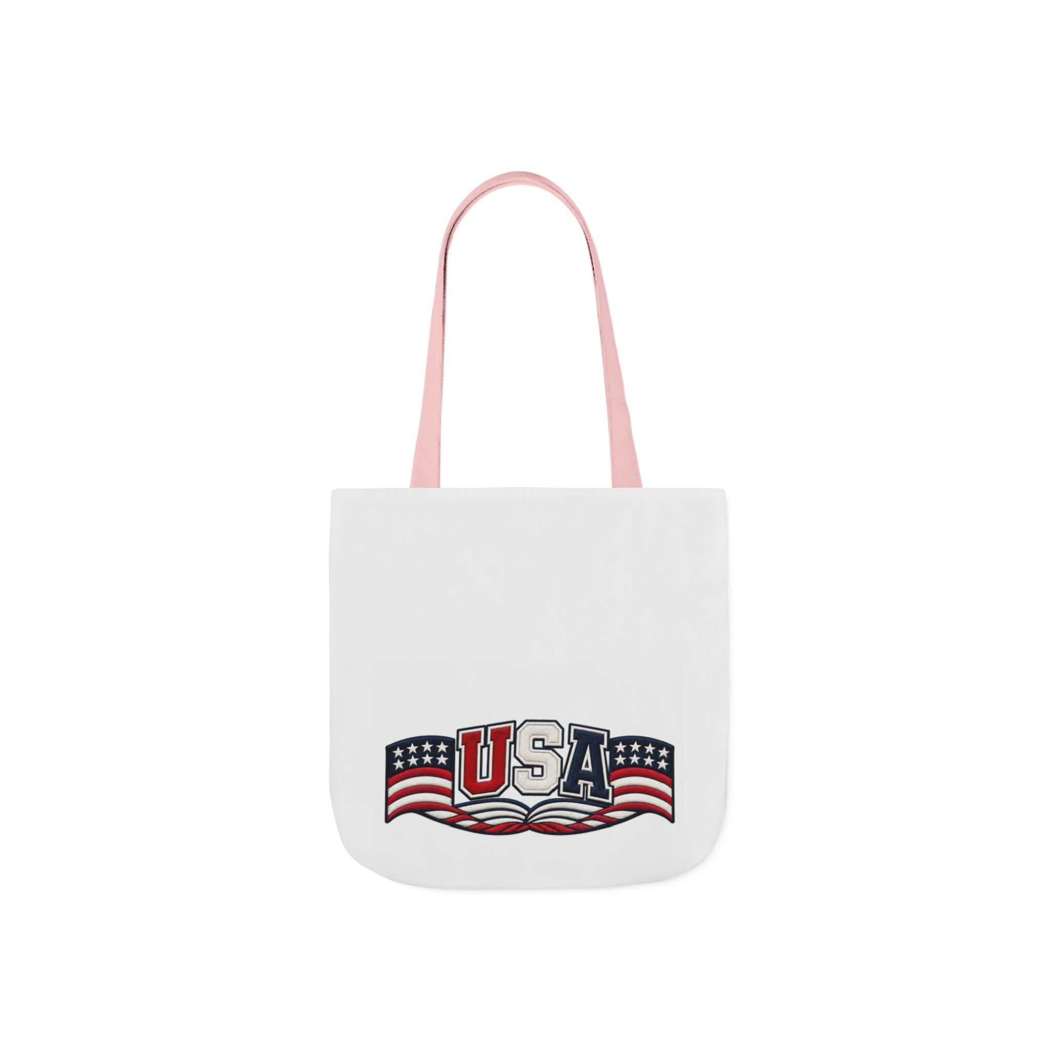 USA Flag Retro Canvas Tote