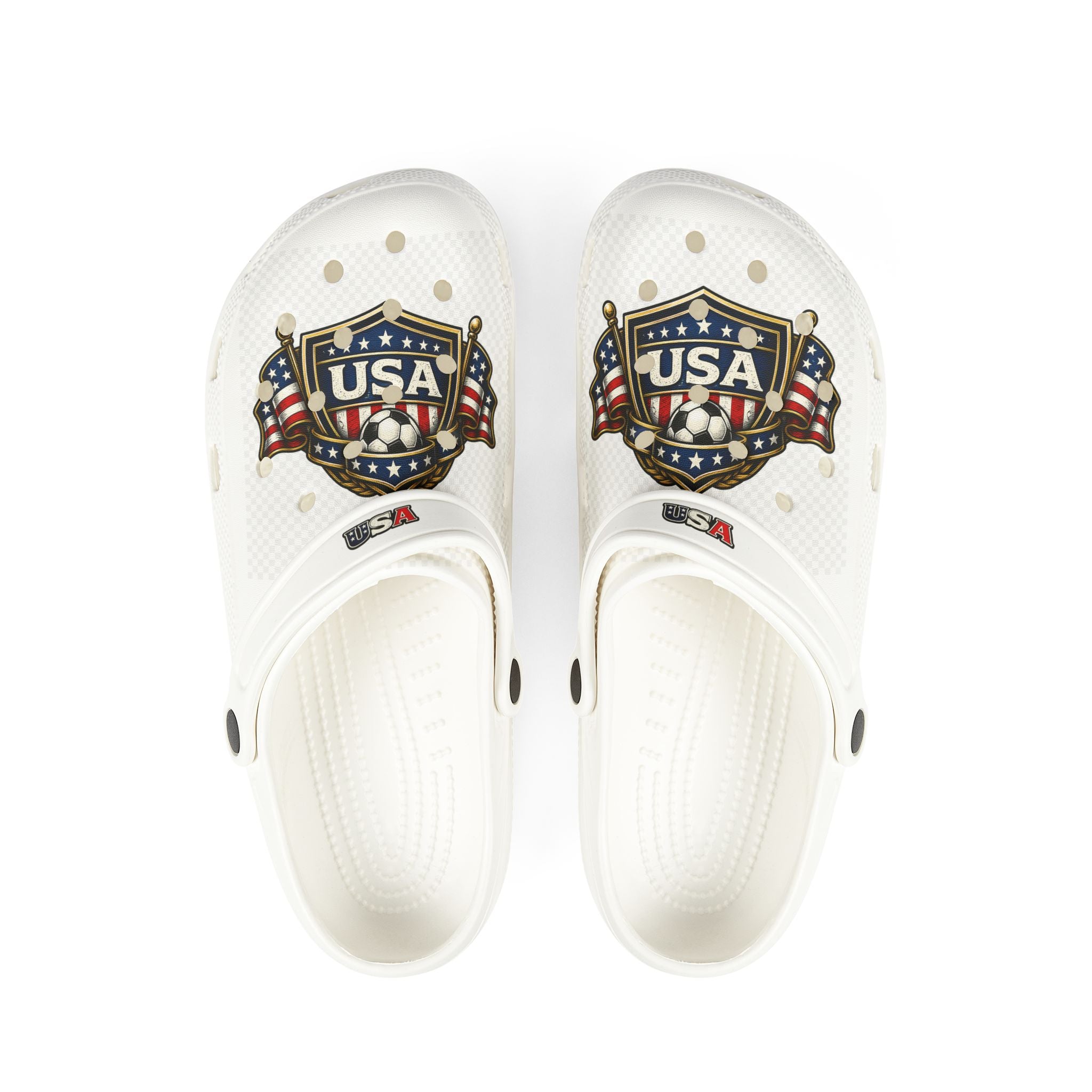 USA Soccer Shield Foam Clogs Shoes