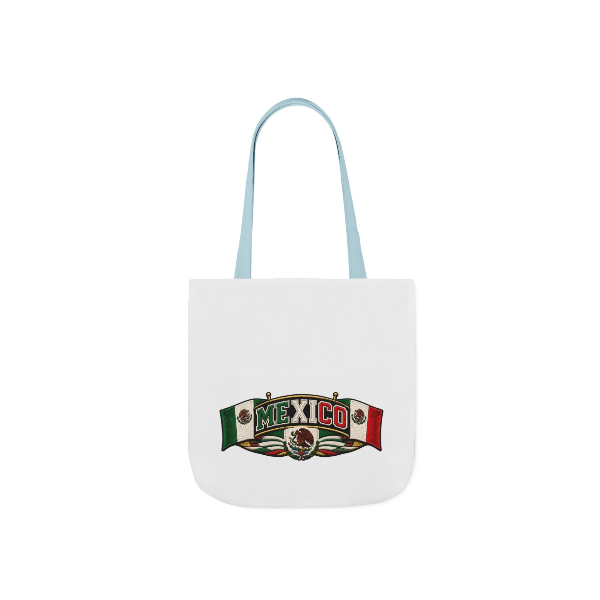 Mexico Flag Retro Canvas Tote