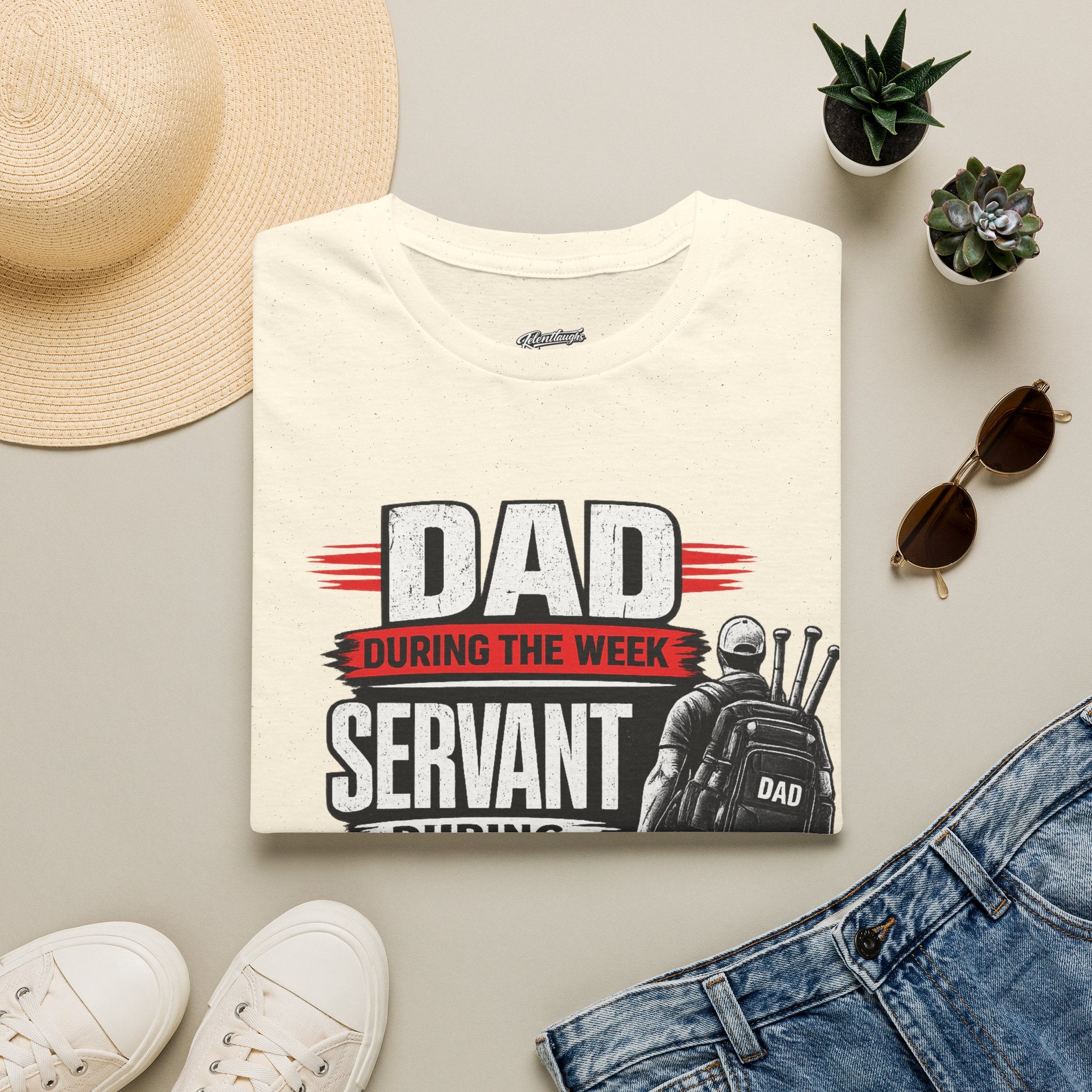 Dad Servant During the Week, Travel Ball Weekend T-Shirt