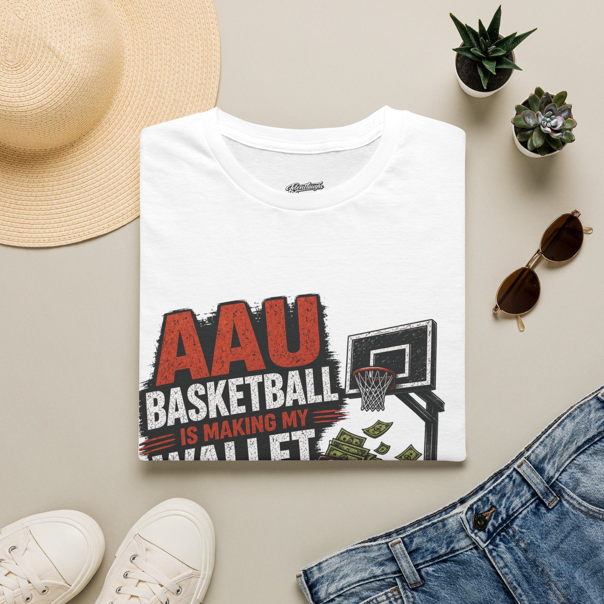 T‑Shirt — AAU BASKETBALL IS MAKING MY WALLET FATIGUED