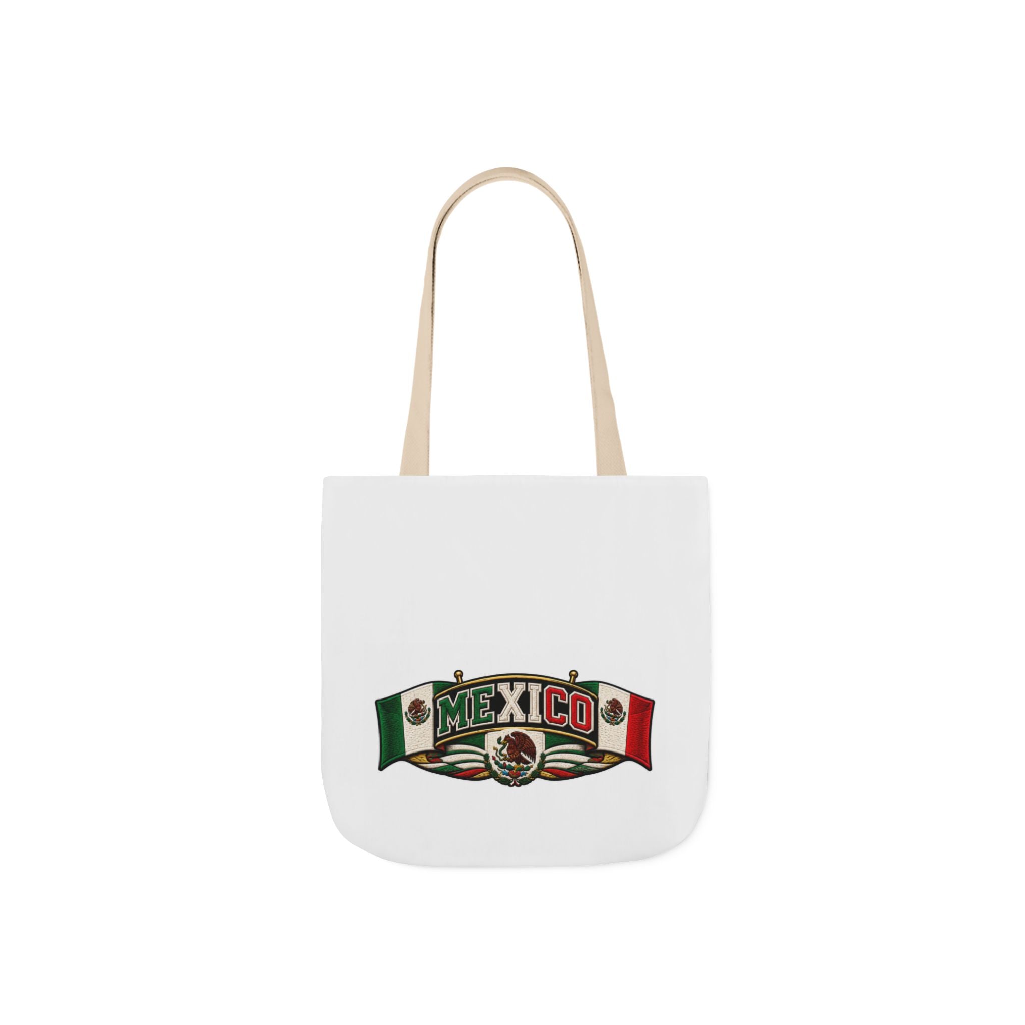 Mexico Flag Retro Canvas Tote