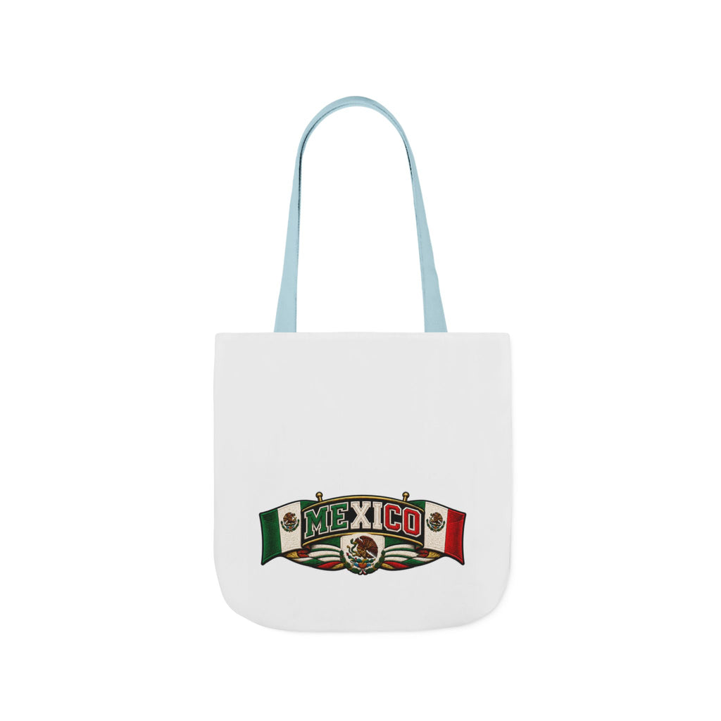 Mexico Flag Retro Canvas Tote