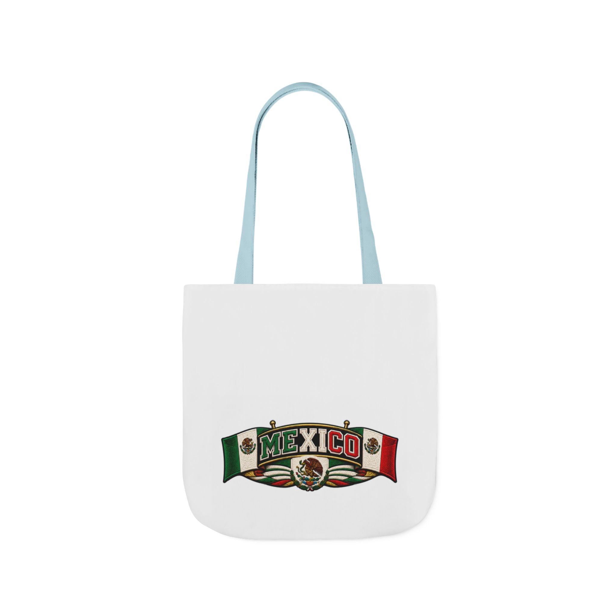 Mexico Flag Retro Canvas Tote