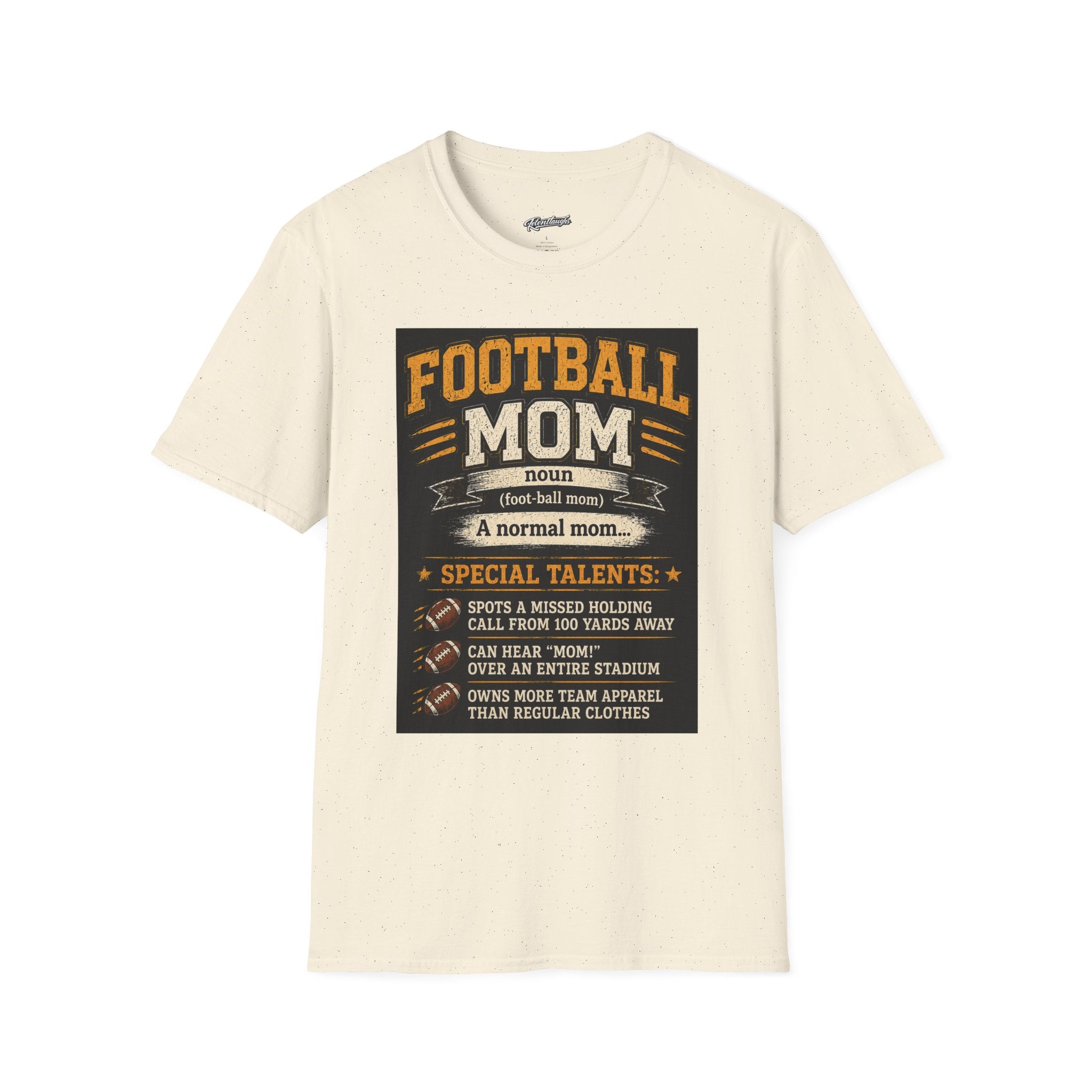 Football Mom T-Shirt – Funny Definition Graphic Tee for Proud Game-Day Moms