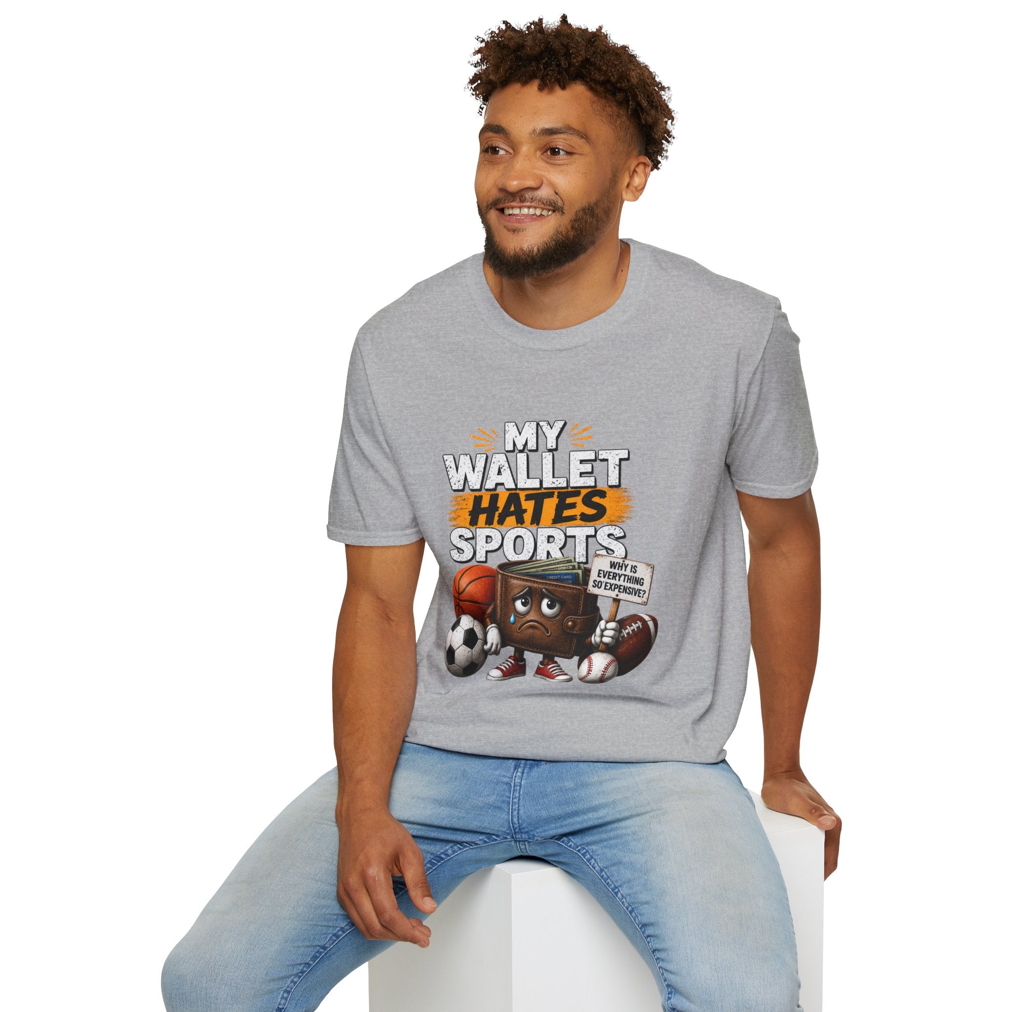 My Wallet Hates Sports T-Shirt — Funny Sports Fan Humor Tee