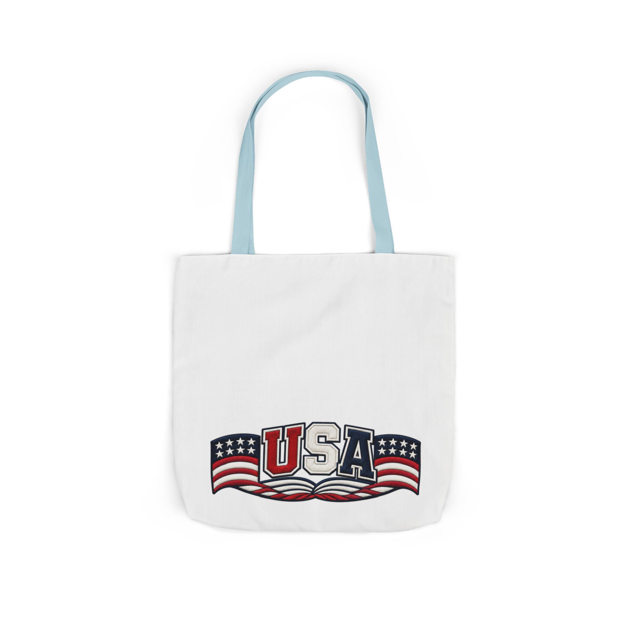 USA Flag Retro Canvas Tote