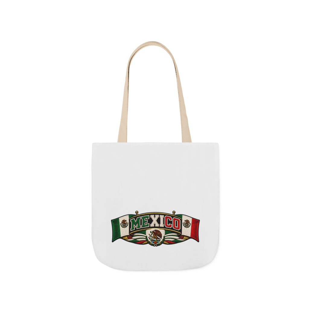 Mexico Flag Retro Canvas Tote