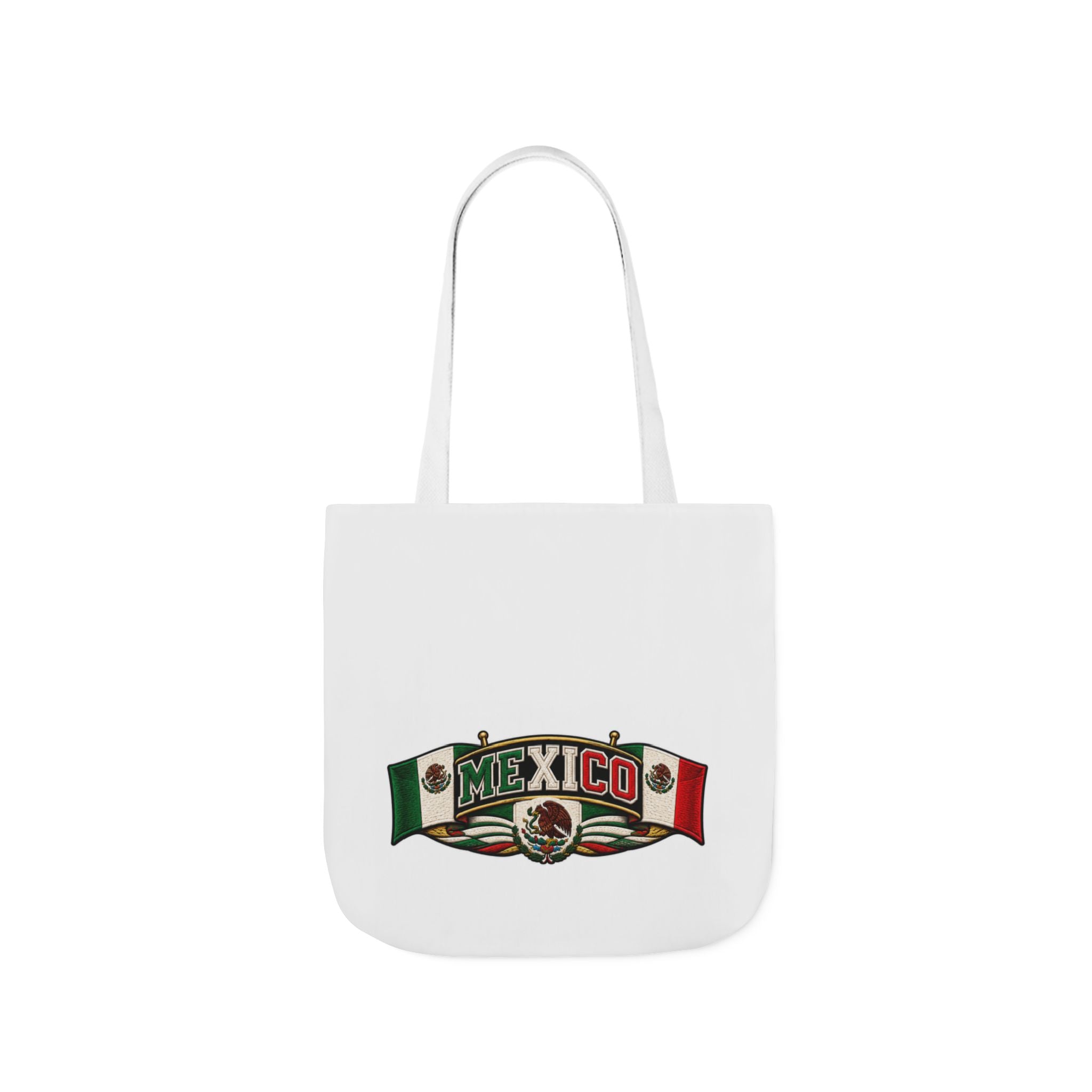 Mexico Flag Retro Canvas Tote
