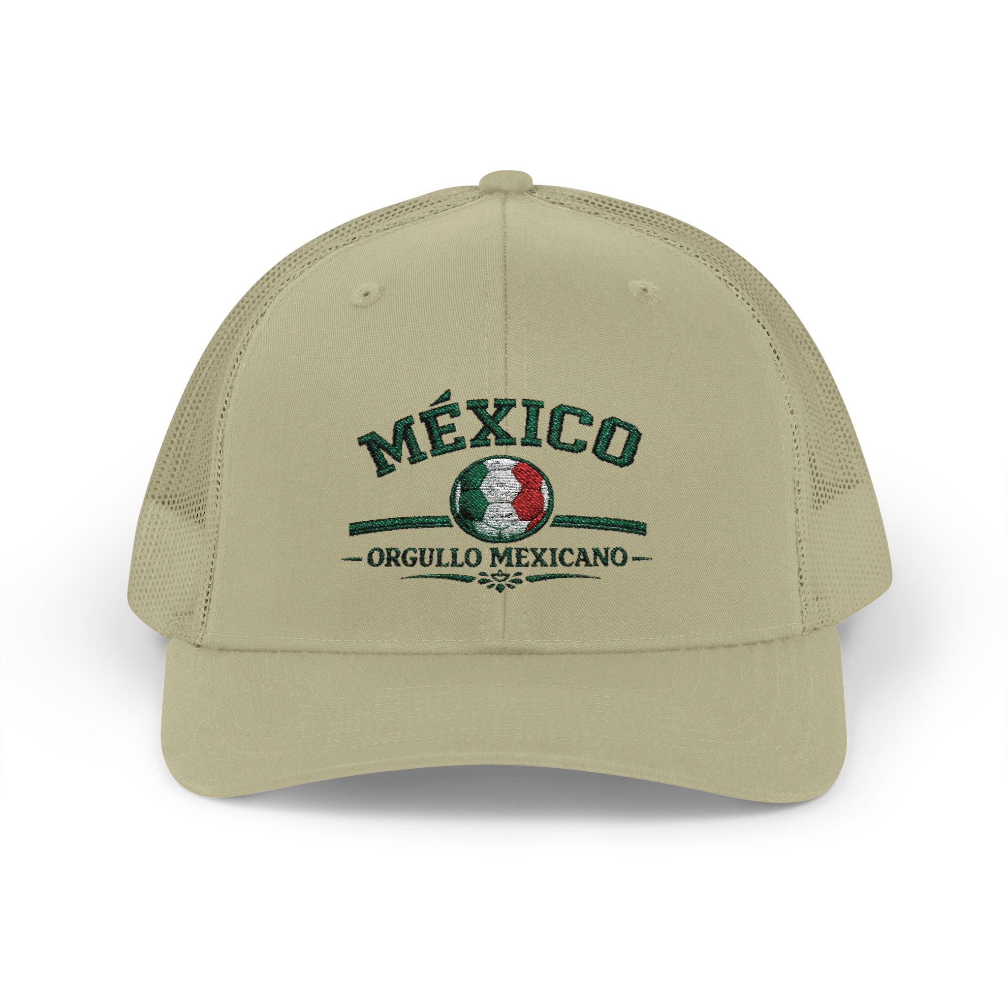Mexico Soccer Trucker Cap — Vintage Mexican Emblem Snapback Hat