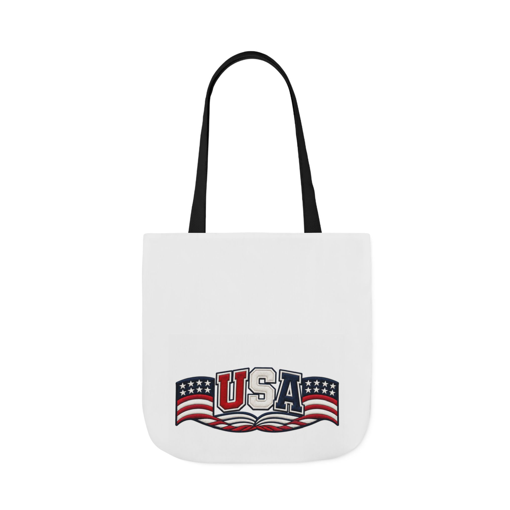 USA Flag Retro Canvas Tote