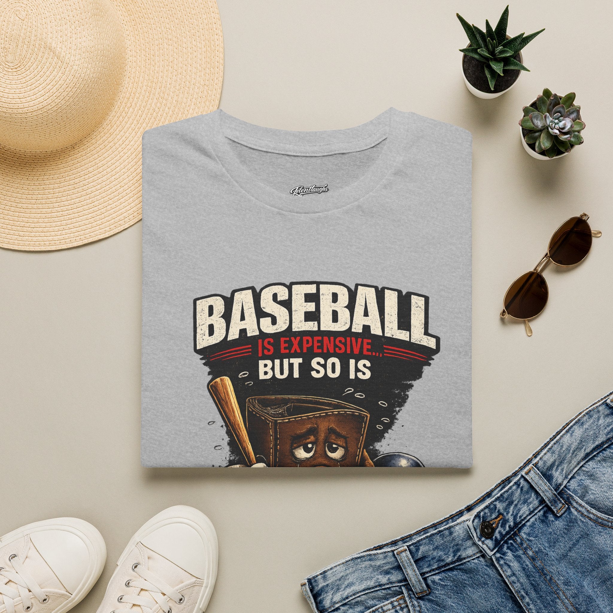Baseball Is Expensive- My Wallet Didn't Have a Chance — Funny Baseball T-Shirt