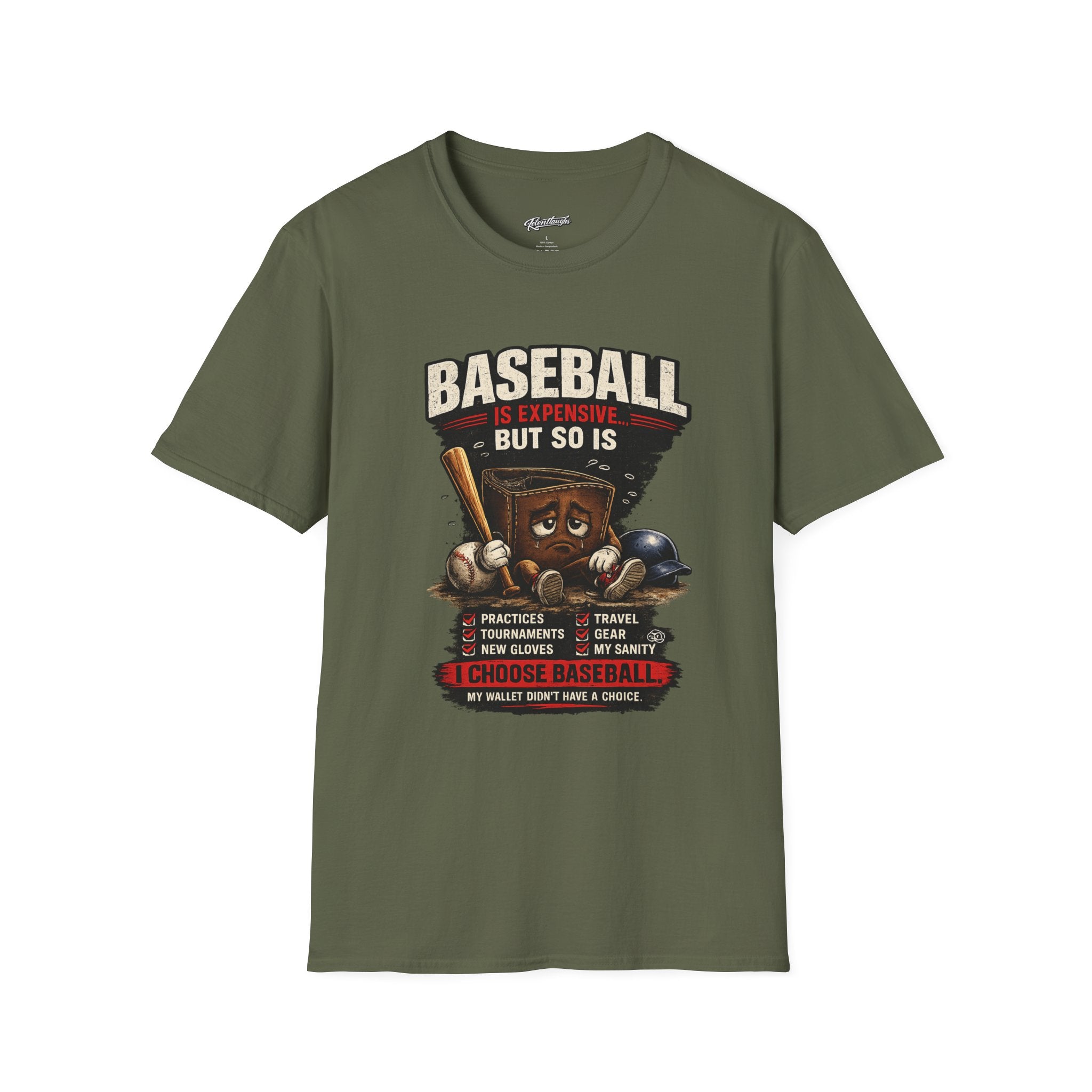 Baseball Is Expensive- My Wallet Didn't Have a Chance — Funny Baseball T-Shirt