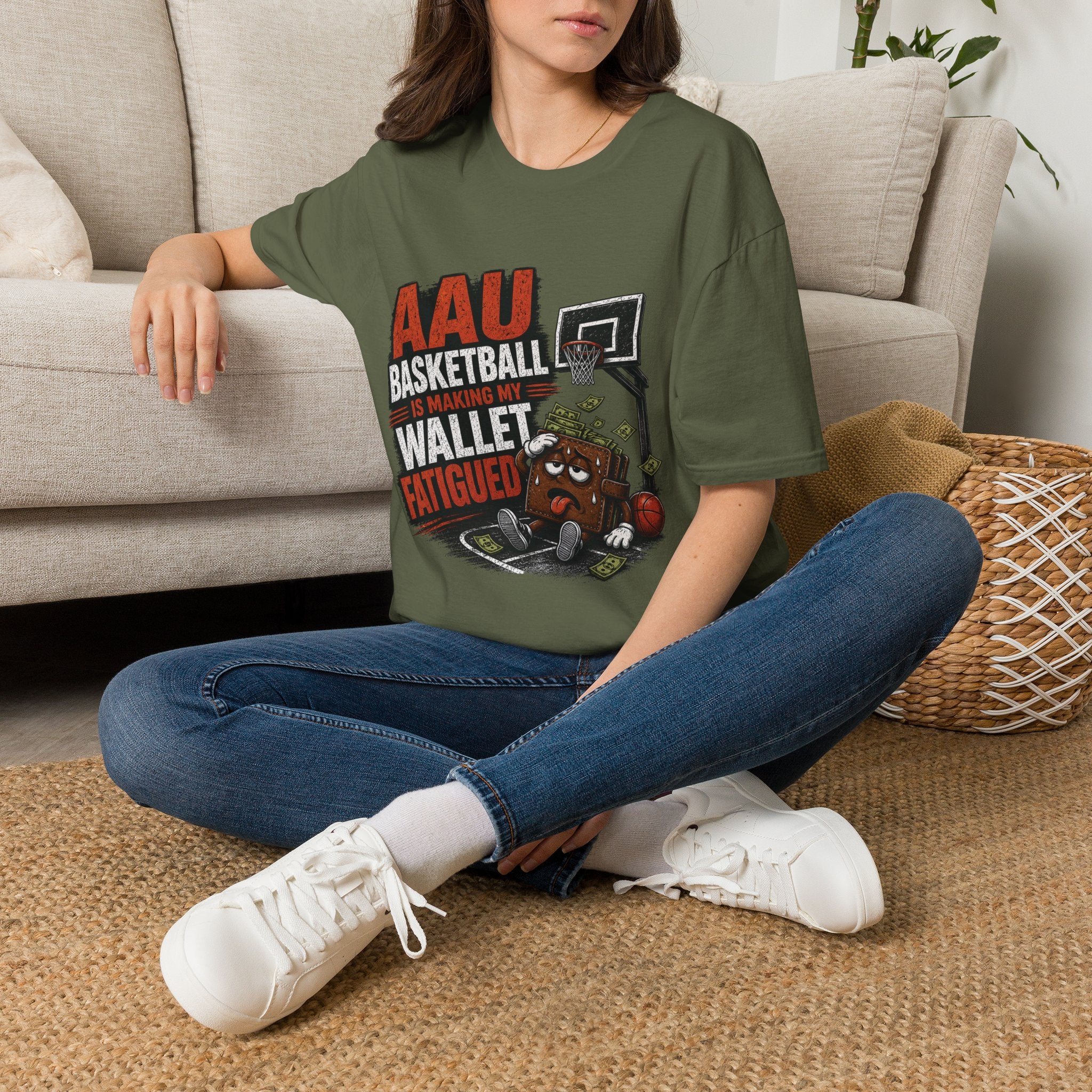 T‑Shirt — AAU BASKETBALL IS MAKING MY WALLET FATIGUED