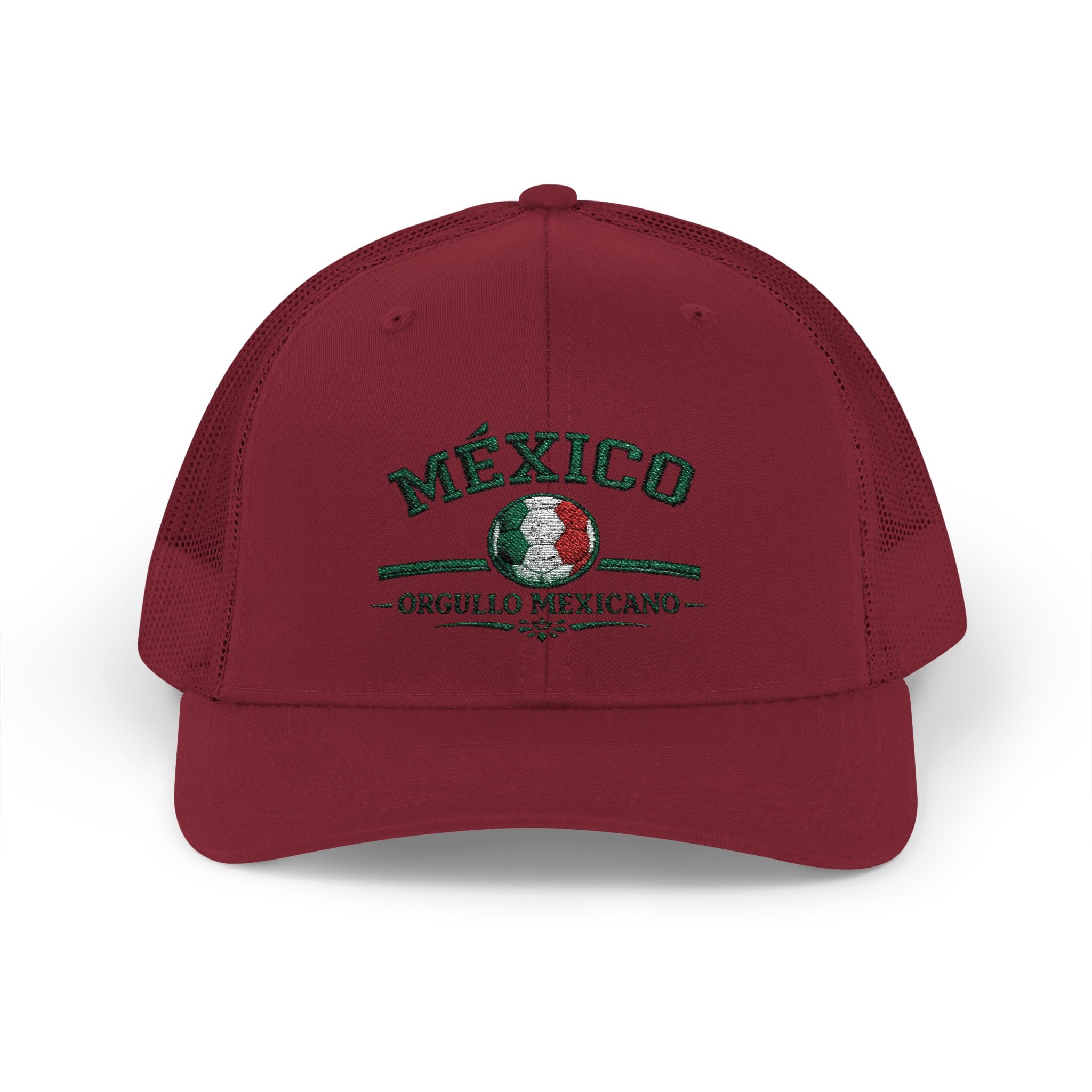 Mexico Soccer Trucker Cap — Vintage Mexican Emblem Snapback Hat