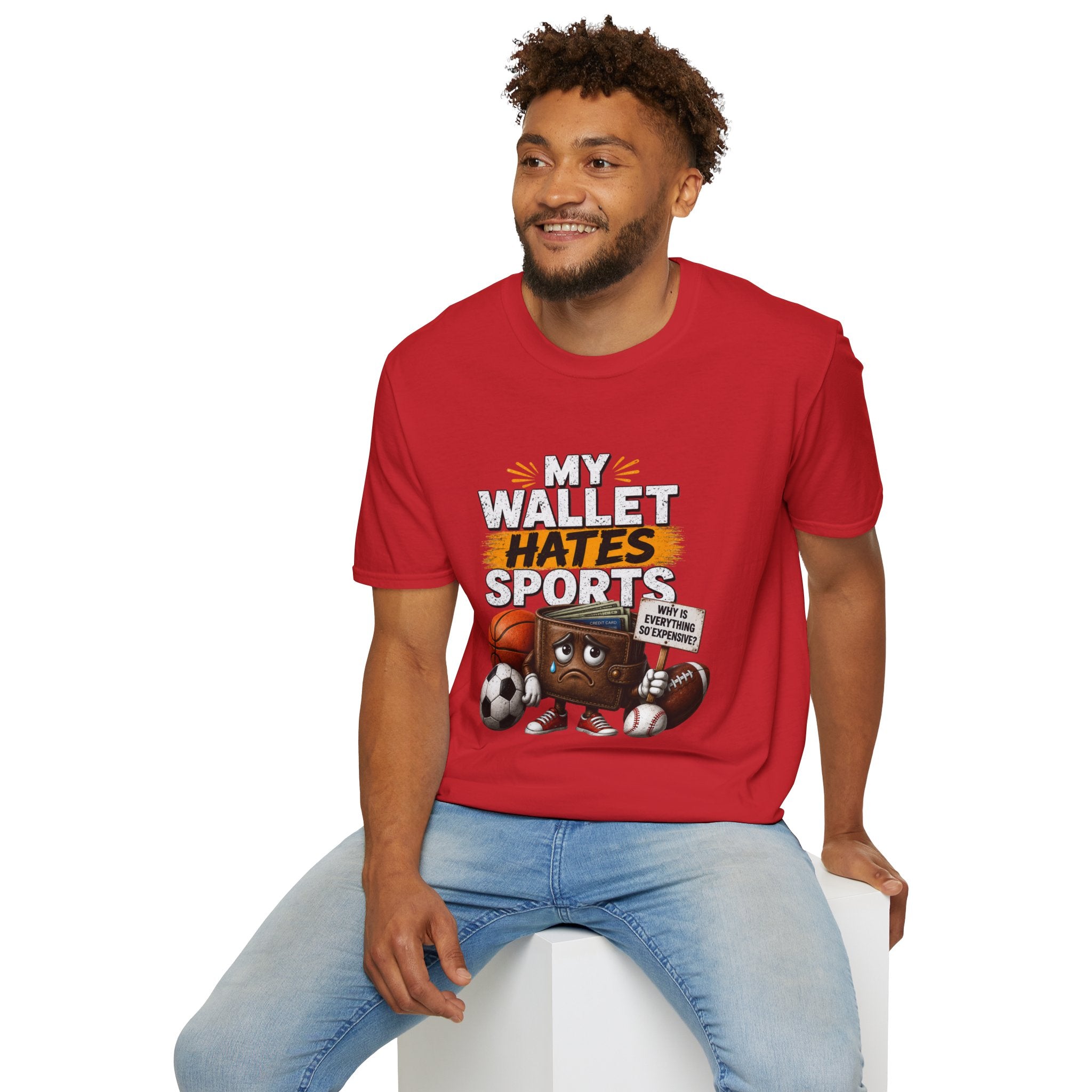 My Wallet Hates Sports T-Shirt — Funny Sports Fan Humor Tee