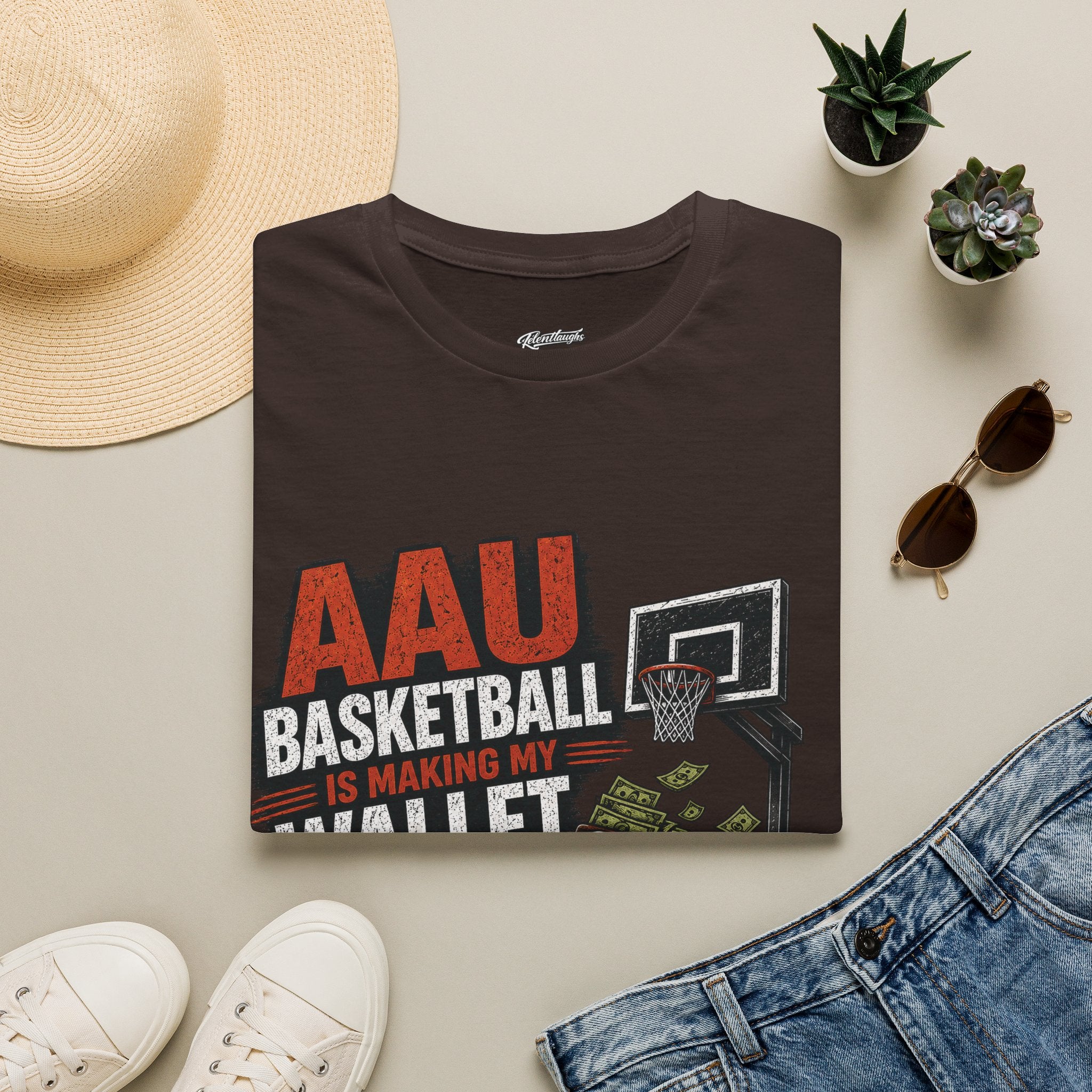 T‑Shirt — AAU BASKETBALL IS MAKING MY WALLET FATIGUED